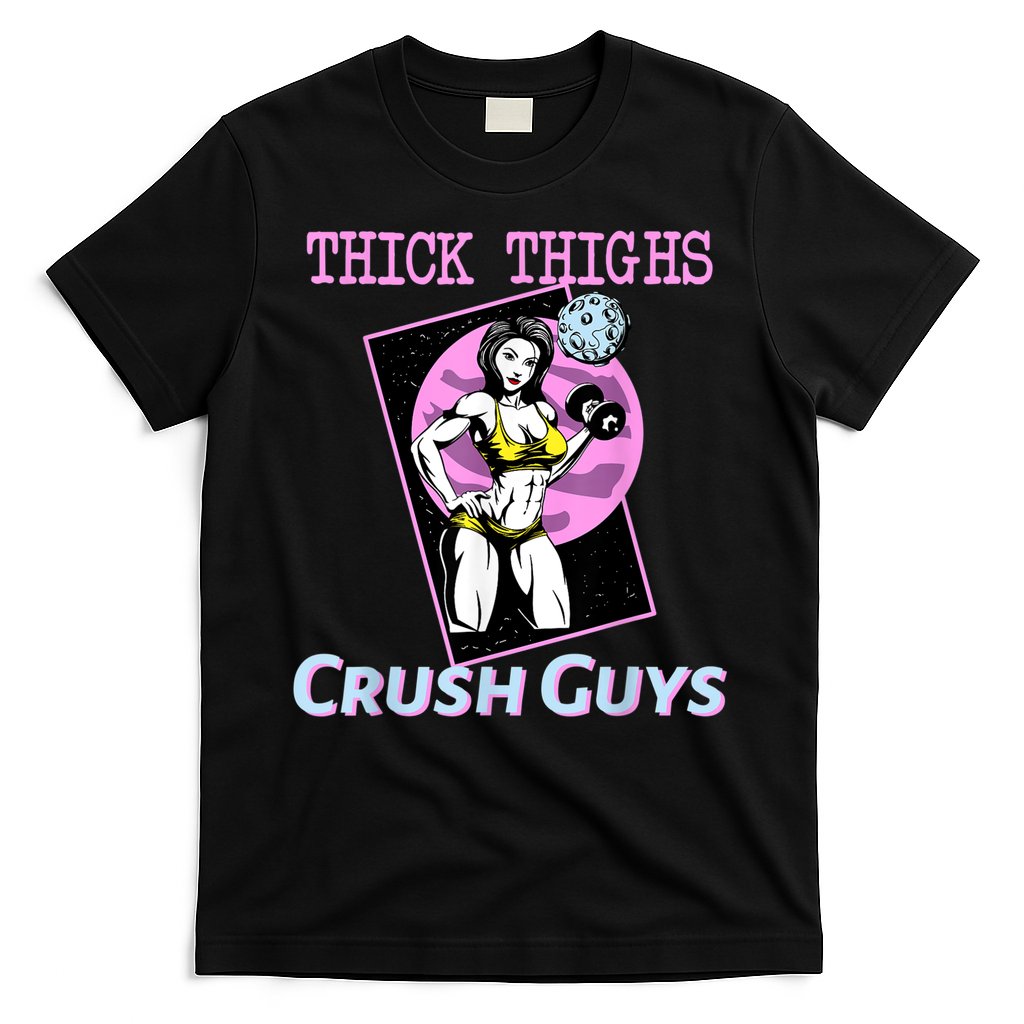 Thick Thighs Crush Guys Weightlifting Bodybuilding Gym T-Shirt Hoodie, Sweatshirt | CoreVibeTees.com