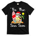Tis The Sea Sun Christmas In July Santa Surfing Lake Party T-Shirt Hoodie, Sweatshirt | CoreVibeTees.com