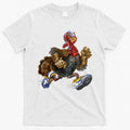 Turkey Running In Action Thanksgiving T-Shirt Hoodie, Sweatshirt | CoreVibeTees.com