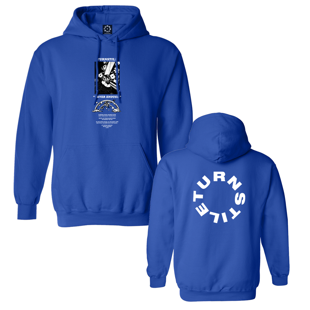 Never Enough Pullover Hoodie (Blue) T-Shirts, Sweatshirt | CoreVibeTees.com (Image 1)