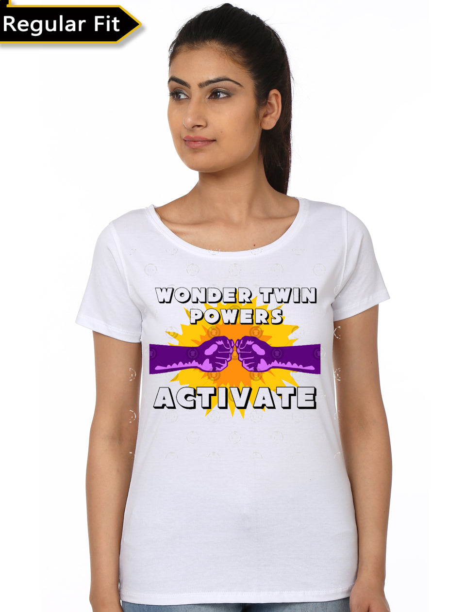 Wonder Twins White Girls T-Shirt Hoodie, Sweatshirt | CoreVibeTees.com