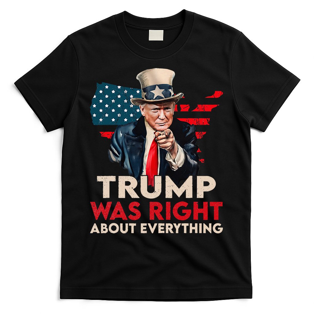 Trump Was Right About Everything Funny T-Shirt Hoodie, Sweatshirt | CoreVibeTees.com