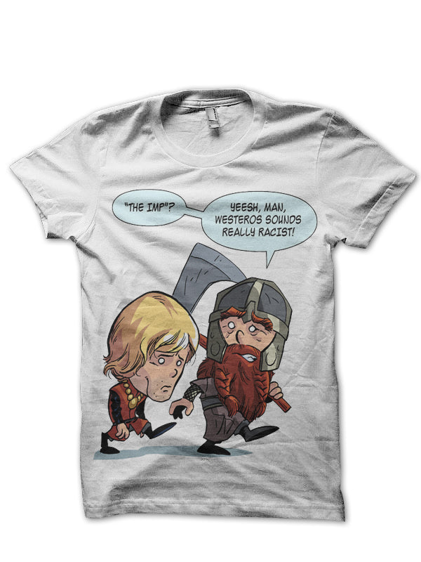 Tyrion and Gimli White T-Shirt Hoodie, Sweatshirt | CoreVibeTees.com