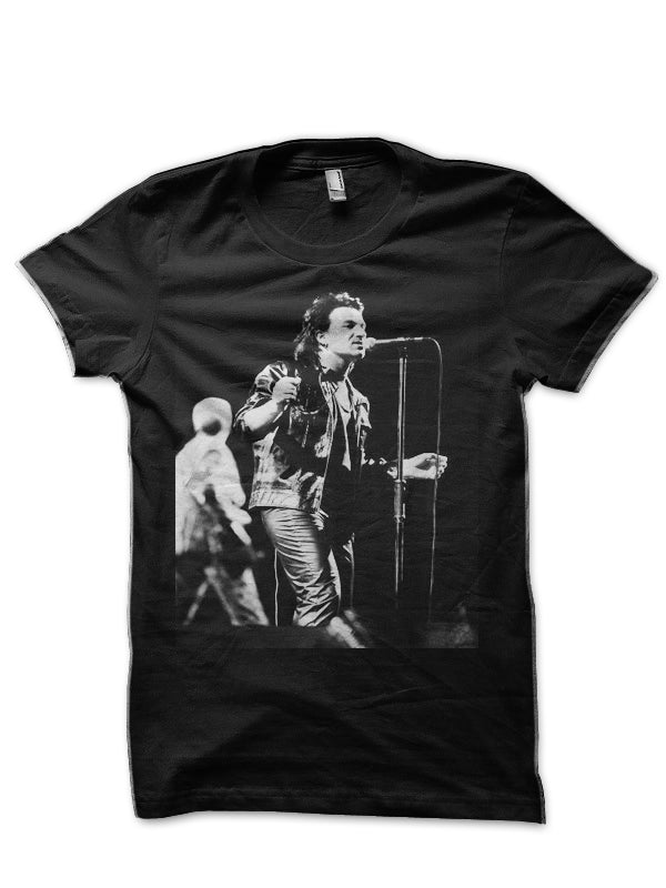 U2 Half Sleeve Black T-Shirt Hoodie, Sweatshirt | CoreVibeTees.com