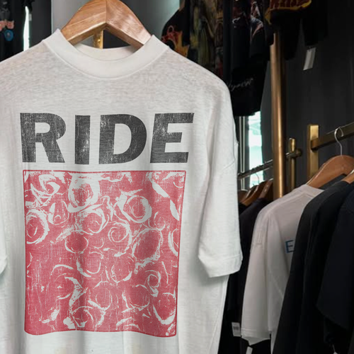 1990 RIDE EP PROMO RARE WASHED WHITE T-SHIRT Hoodie, Sweatshirt | CoreVibeTees.com (Image 2)