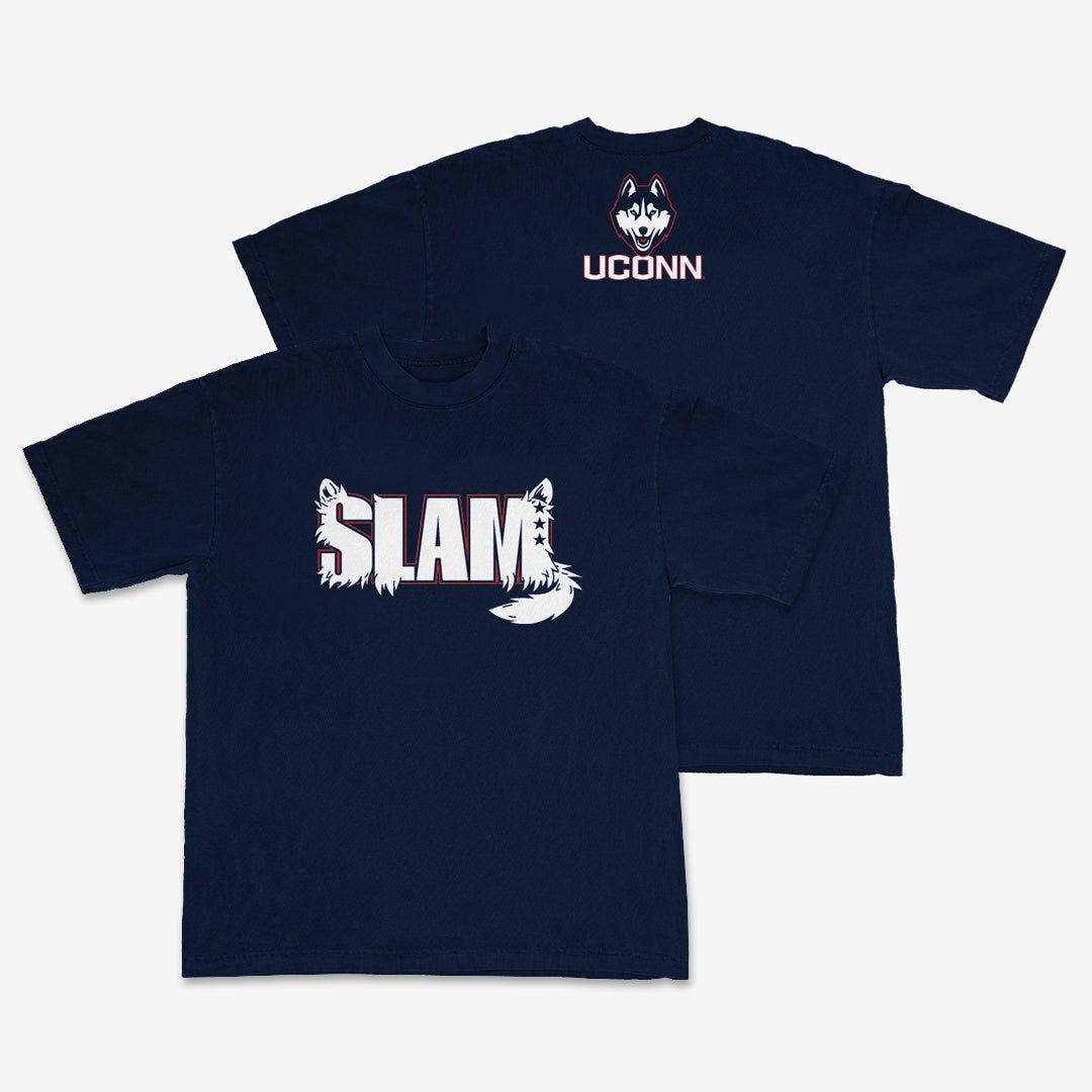 UConn x SLAM Limited Edition Heavyweight Tee Hoodie, Sweatshirt | CoreVibeTees.com (Image 3)