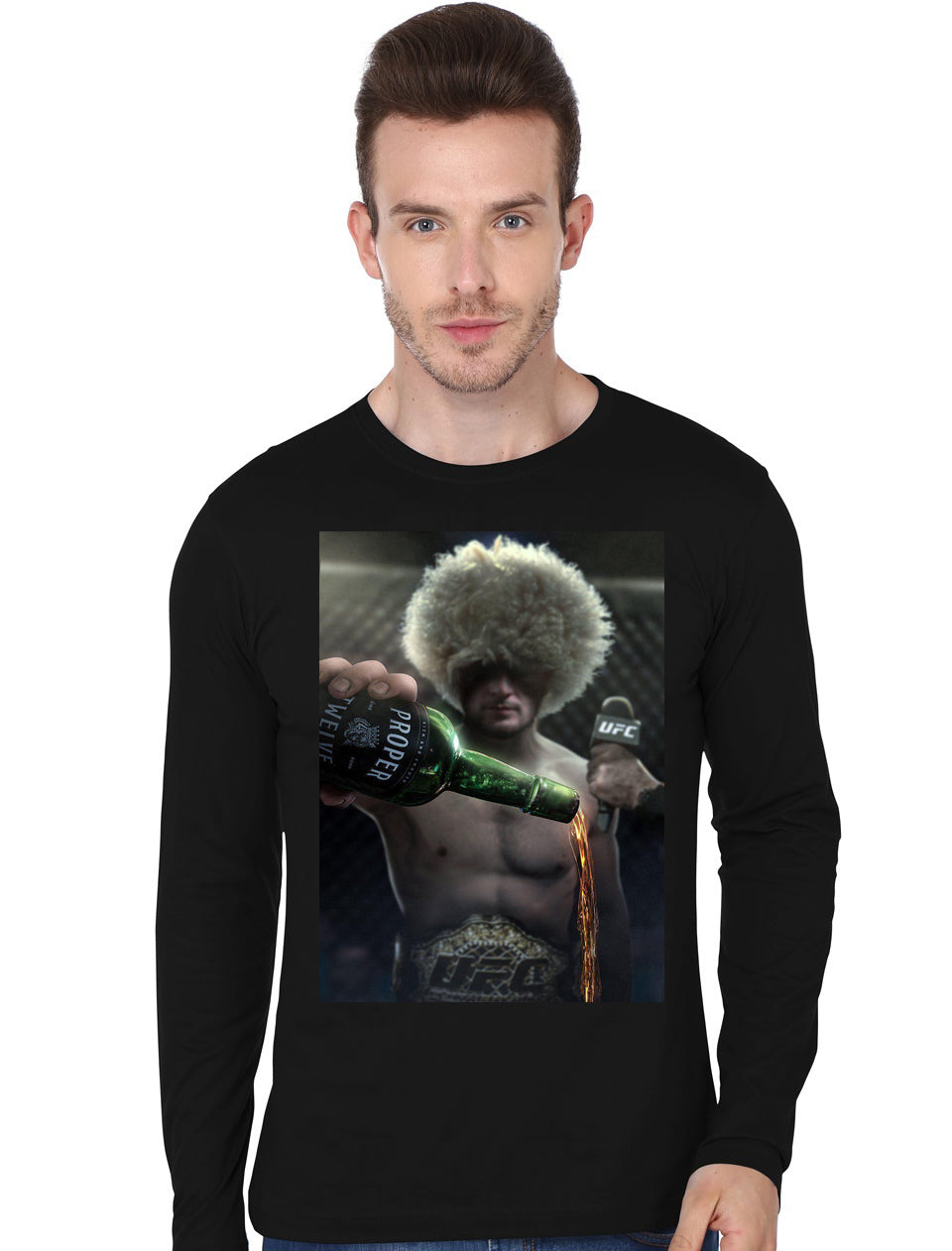 Ufc Black Full Sleeve T-Shirt Style001 Hoodie, Sweatshirt | CoreVibeTees.com