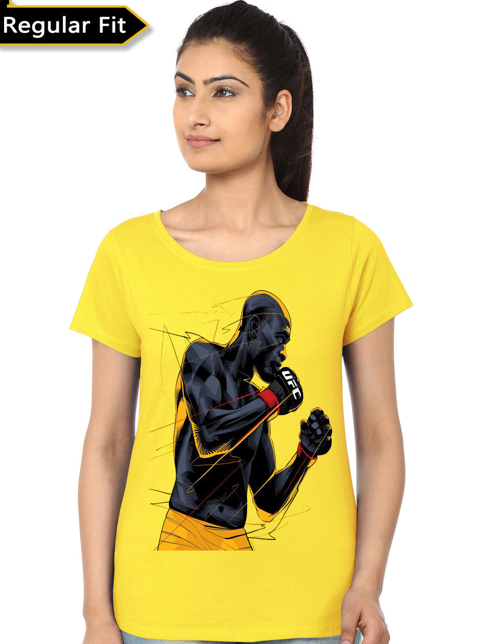 Ufc Yellow Girls T-Shirt Hoodie, Sweatshirt | CoreVibeTees.com