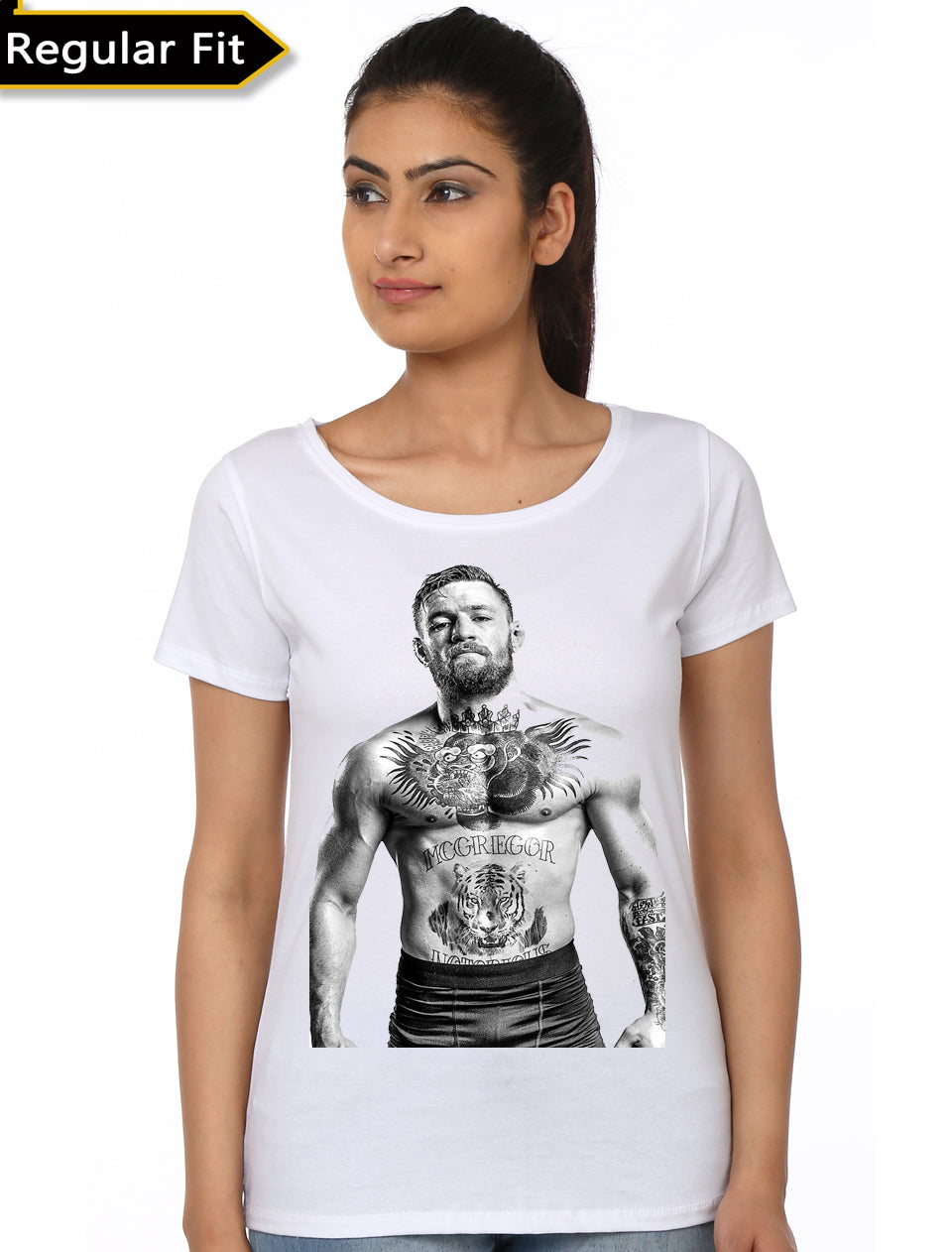 Conor Mcgregor White Girls T-Shirt Hoodie, Sweatshirt | CoreVibeTees.com