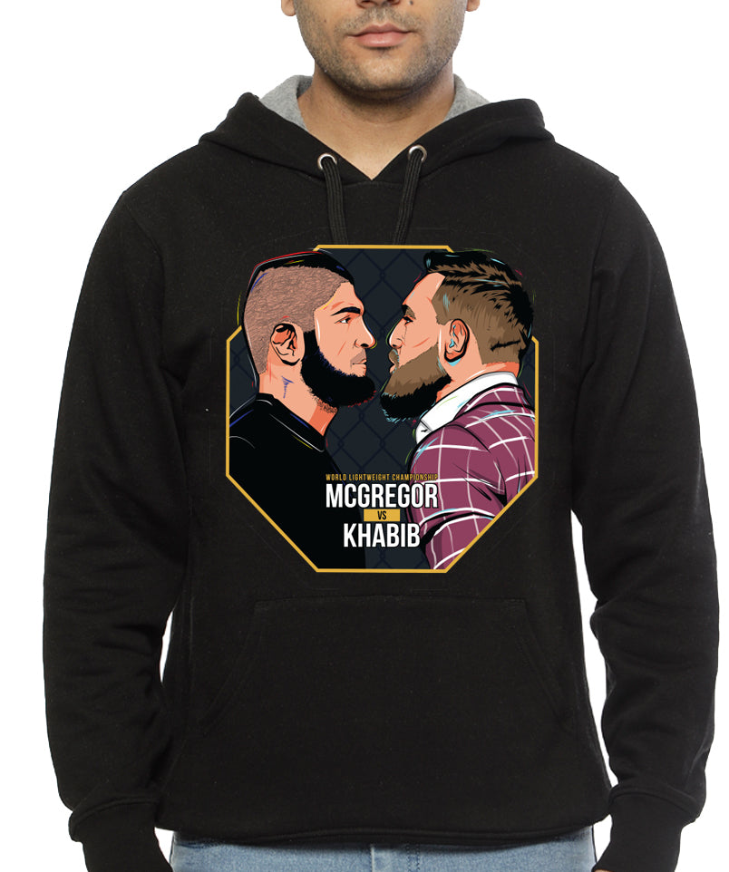 Mcgregor Vs. Khabib Black Hoodie T-Shirts, Sweatshirt | CoreVibeTees.com