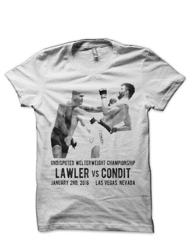 Robbie Lawler Vs Carlos Condit White T-Shirt Hoodie, Sweatshirt | CoreVibeTees.com
