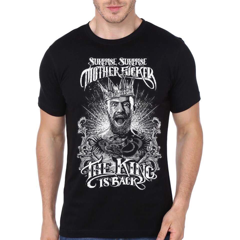 Theb King Is Back Black T-Shirt Hoodie, Sweatshirt | CoreVibeTees.com
