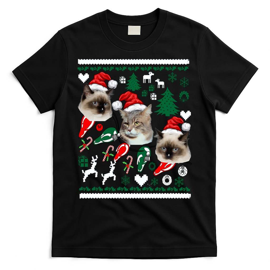 Ugly Cat Christmas Sweatshirt Sweater T-Shirt Hoodie | CoreVibeTees.com