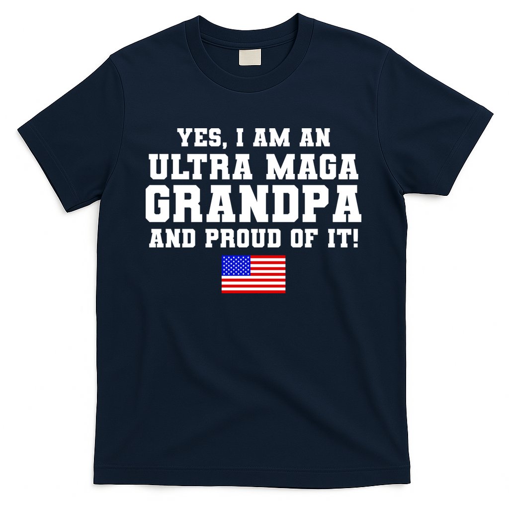 Ultra MAGA Grandpa And Proud Of It USA Pride Fathers Day 2022 T-Shirt Hoodie, Sweatshirt | CoreVibeTees.com