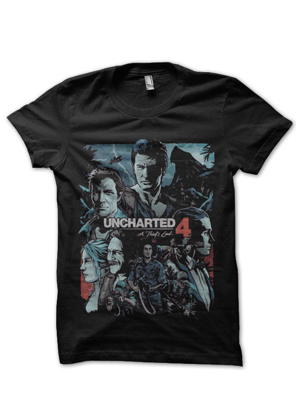 Uncharted 4 Black Tee Hoodie, Sweatshirt | CoreVibeTees.com