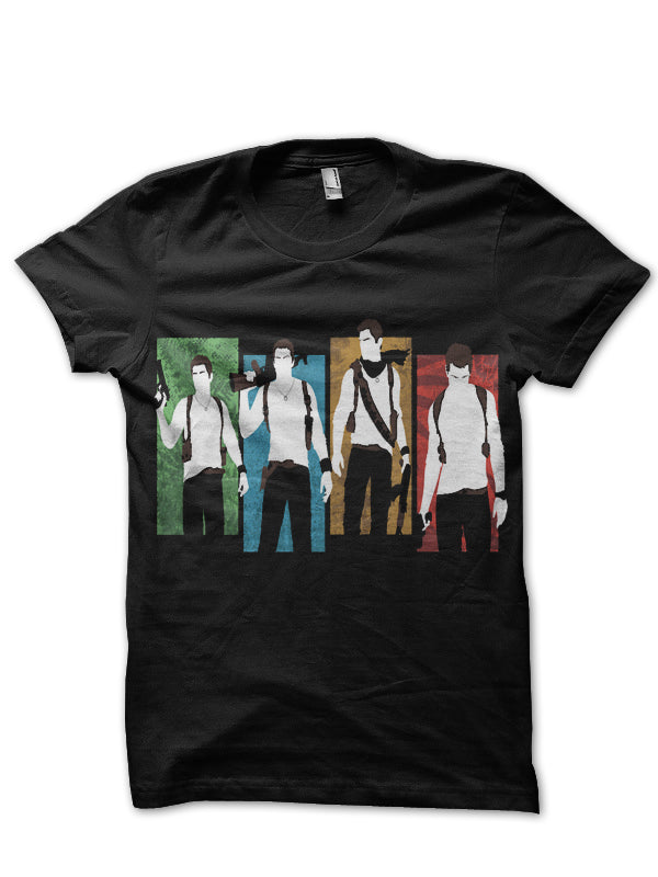 Uncharted 4 Black Tee Style001 Hoodie, Sweatshirt | CoreVibeTees.com
