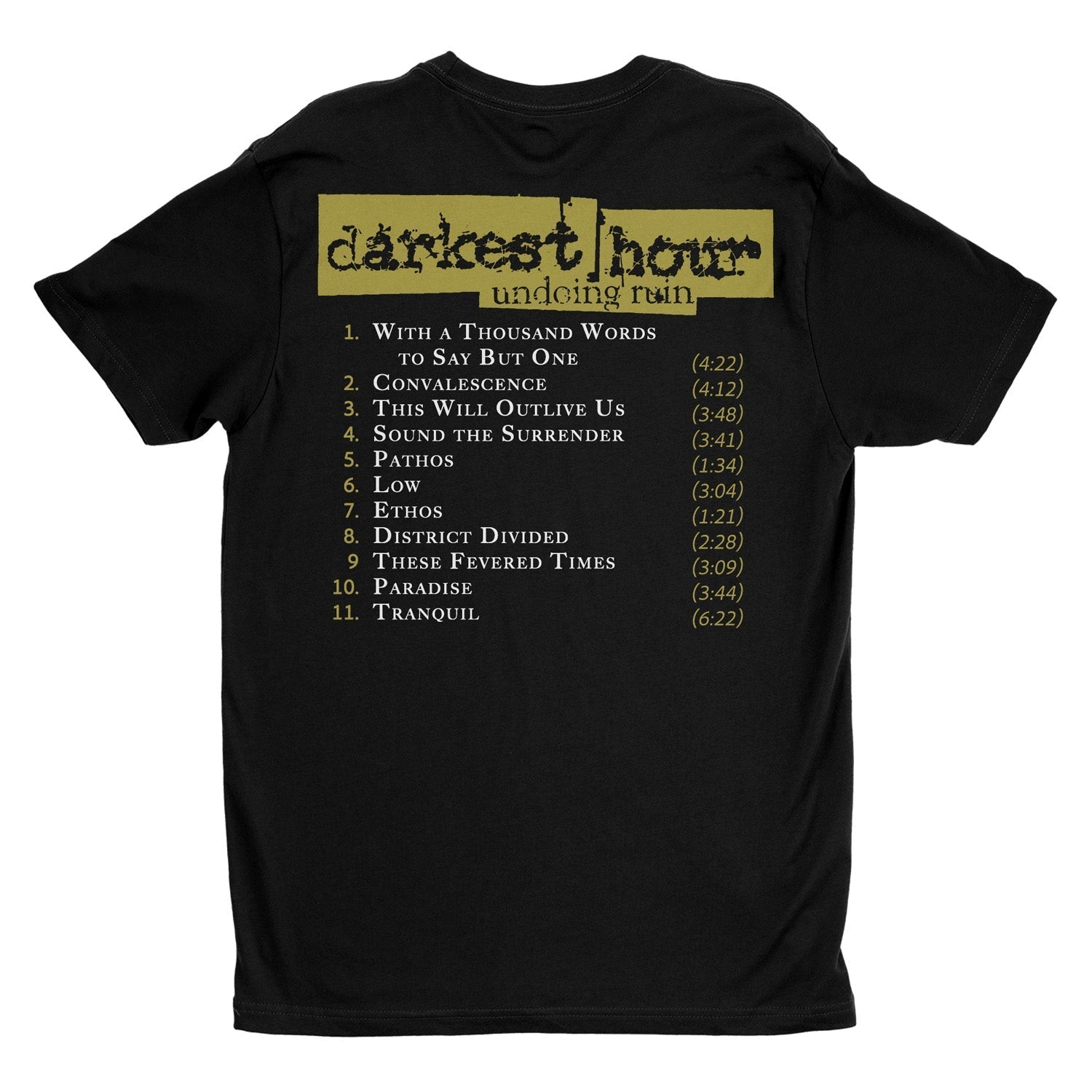 Darkest Hour - Undoing Ruin Tracklist t-shirt Hoodie, Sweatshirt | CoreVibeTees.com (Image 3)