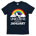 Unicorns Are Born In January T-Shirt Hoodie, Sweatshirt | CoreVibeTees.com