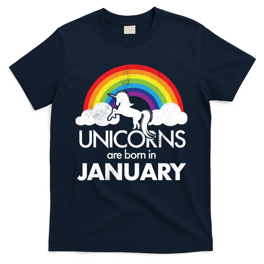 Unicorns Are Born In January T-Shirt Hoodie, Sweatshirt | CoreVibeTees.com
