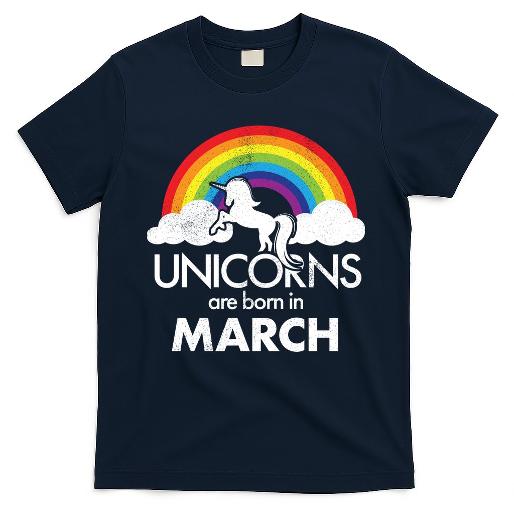 Unicorns Are Born in March T-Shirt Hoodie, Sweatshirt | CoreVibeTees.com