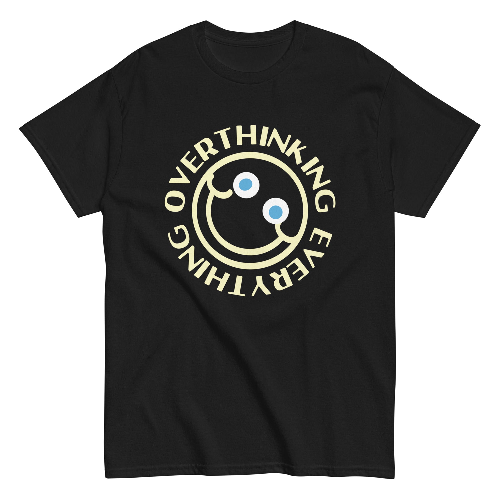 Overthinking Everything Men's Classic Tee Hoodie, Sweatshirt | CoreVibeTees.com (Image 2)