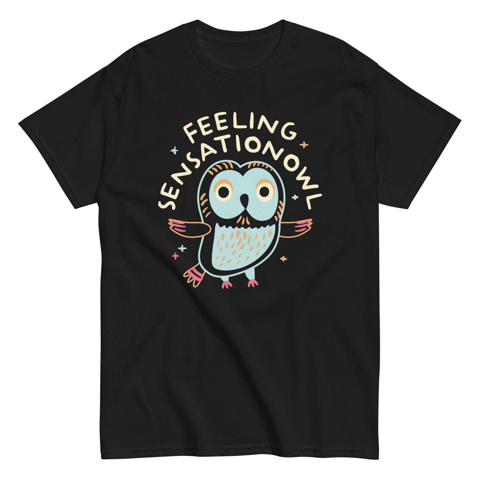 Feeling Sensationowl Men's Classic Tee Hoodie, Sweatshirt | CoreVibeTees.com (Image 3)