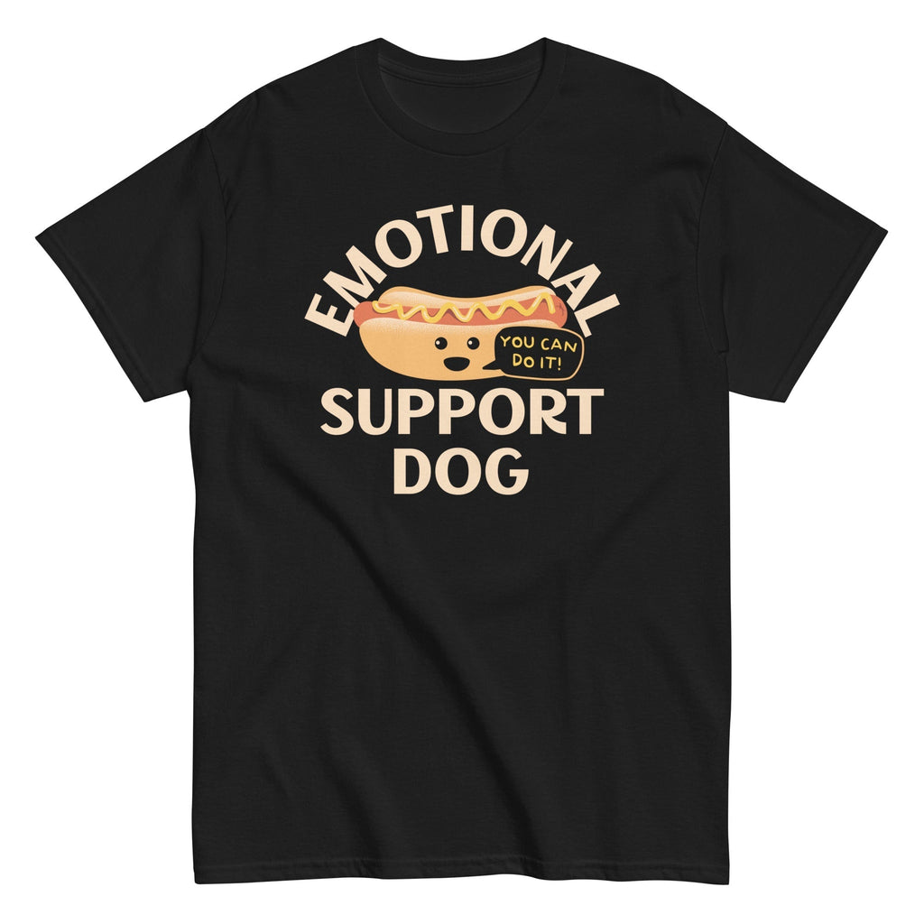 Emotional Support Dog Men's Classic Tee Hoodie, Sweatshirt | CoreVibeTees.com (Image 3)