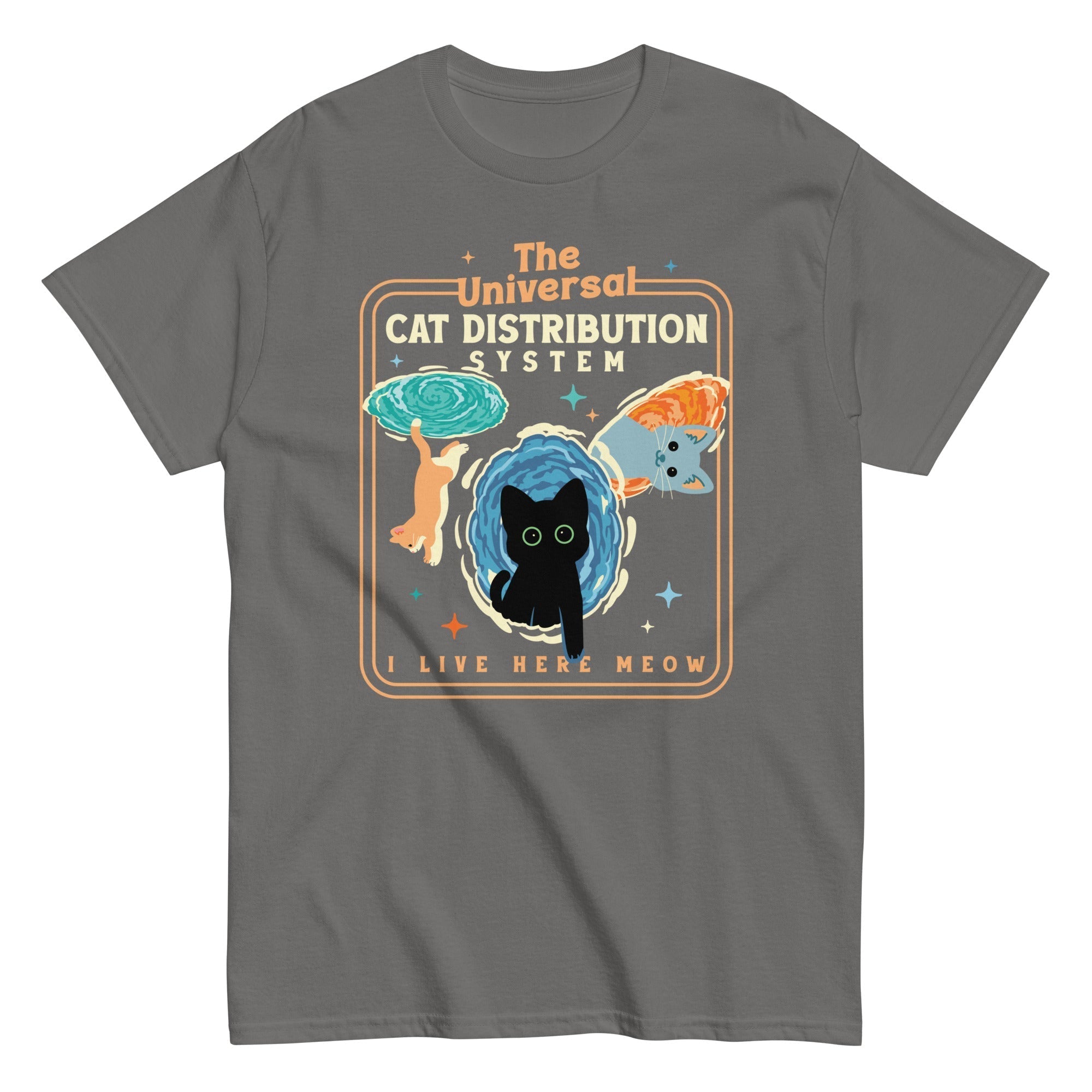 The Universal Cat Distribution System Men's Classic Tee Hoodie, Sweatshirt | CoreVibeTees.com (Image 5)