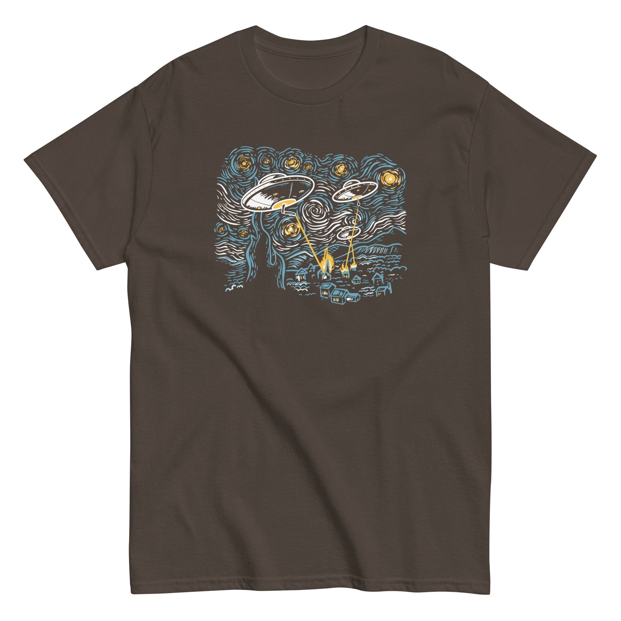 Starry Invasion Men's Classic Tee Hoodie, Sweatshirt | CoreVibeTees.com (Image 5)