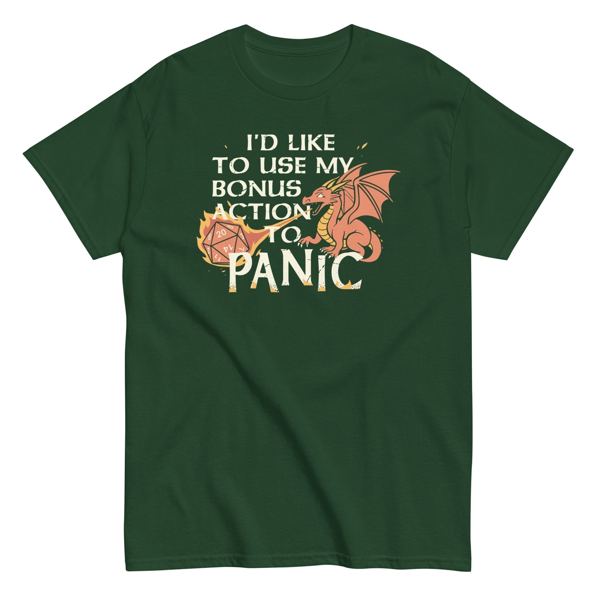 I'd Like To Use My Bonus Action To Panic Men's Classic Tee Hoodie, Sweatshirt | CoreVibeTees.com (Image 5)