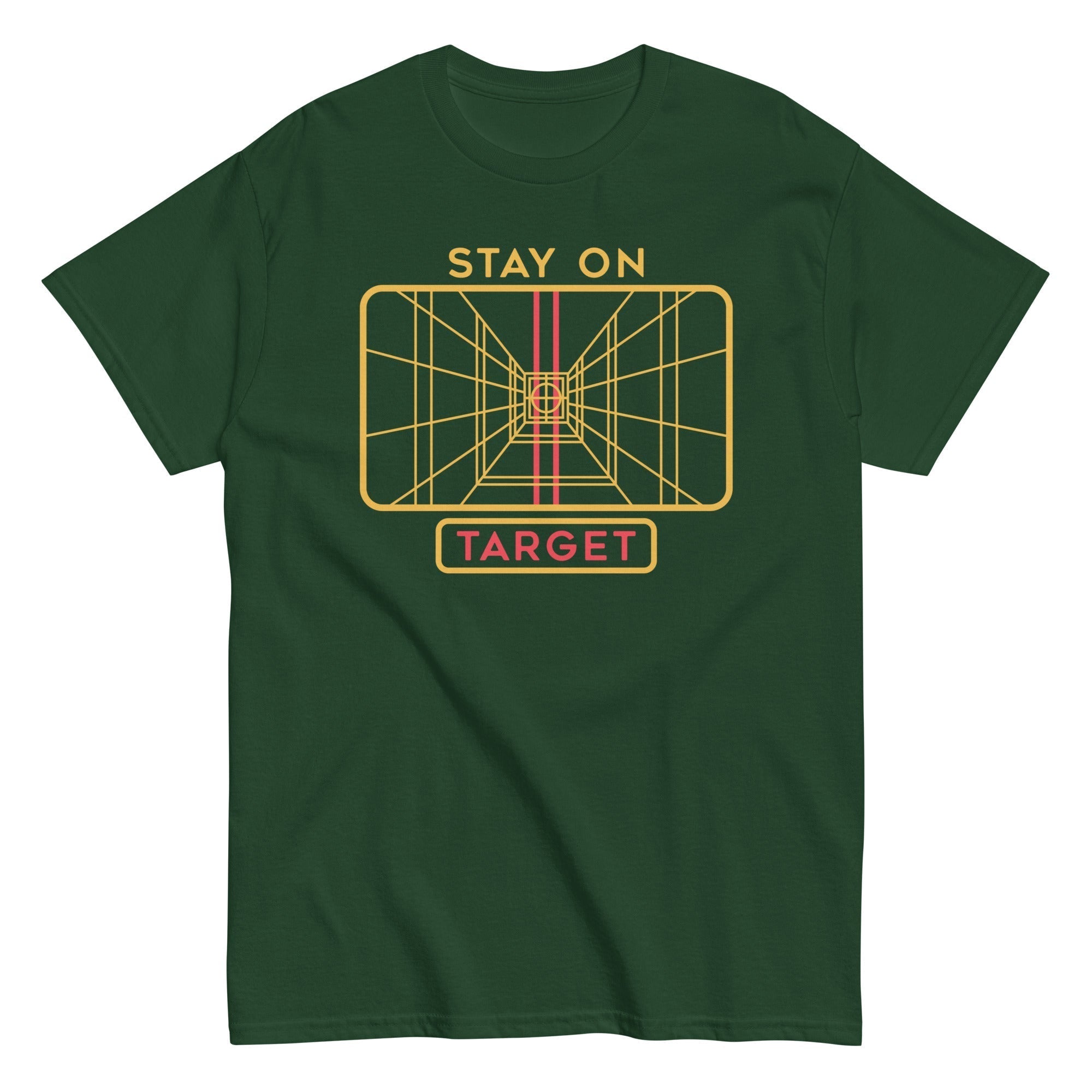 Stay On Target Men's Classic Tee Hoodie, Sweatshirt | CoreVibeTees.com (Image 5)