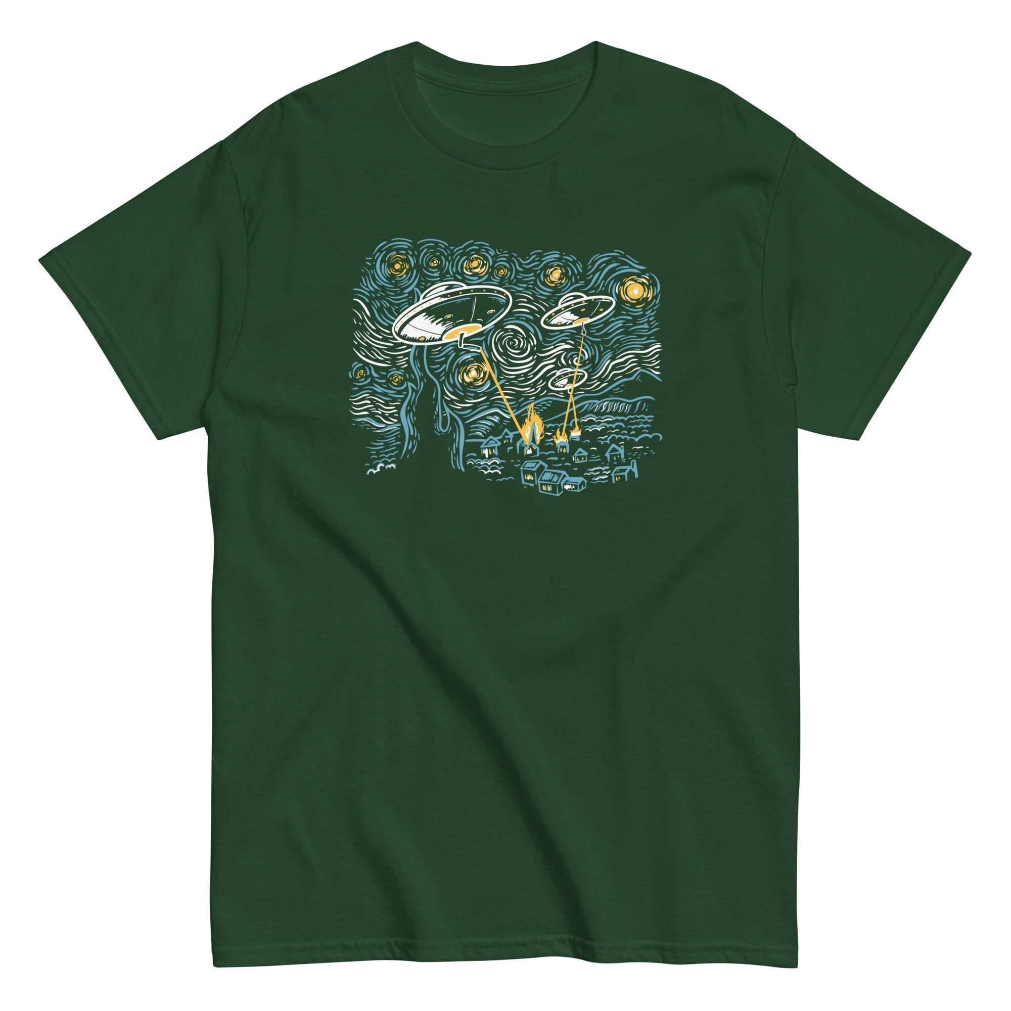 Starry Invasion Men's Classic Tee Hoodie, Sweatshirt | CoreVibeTees.com (Image 4)