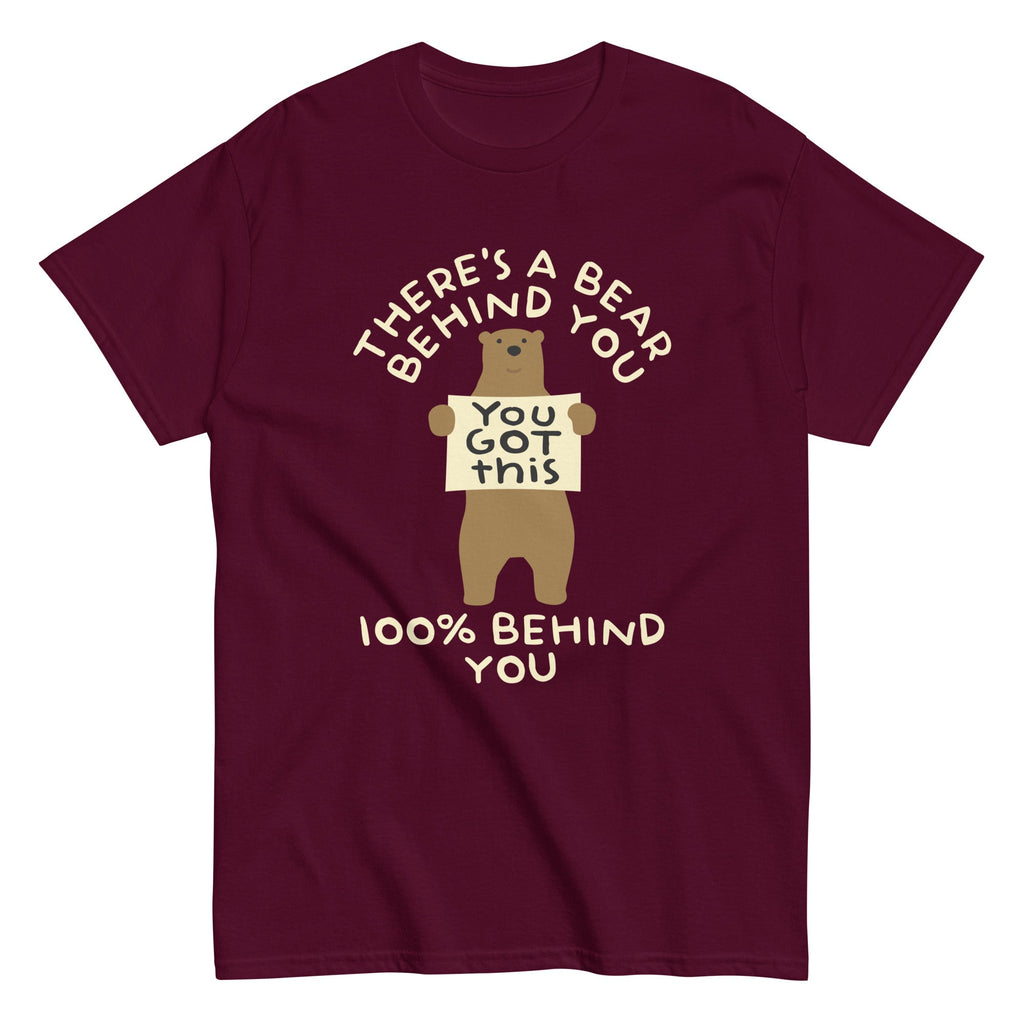 There's A Bear Behind You, 100% Behind You Men's Classic Tee Hoodie, Sweatshirt | CoreVibeTees.com (Image 1)