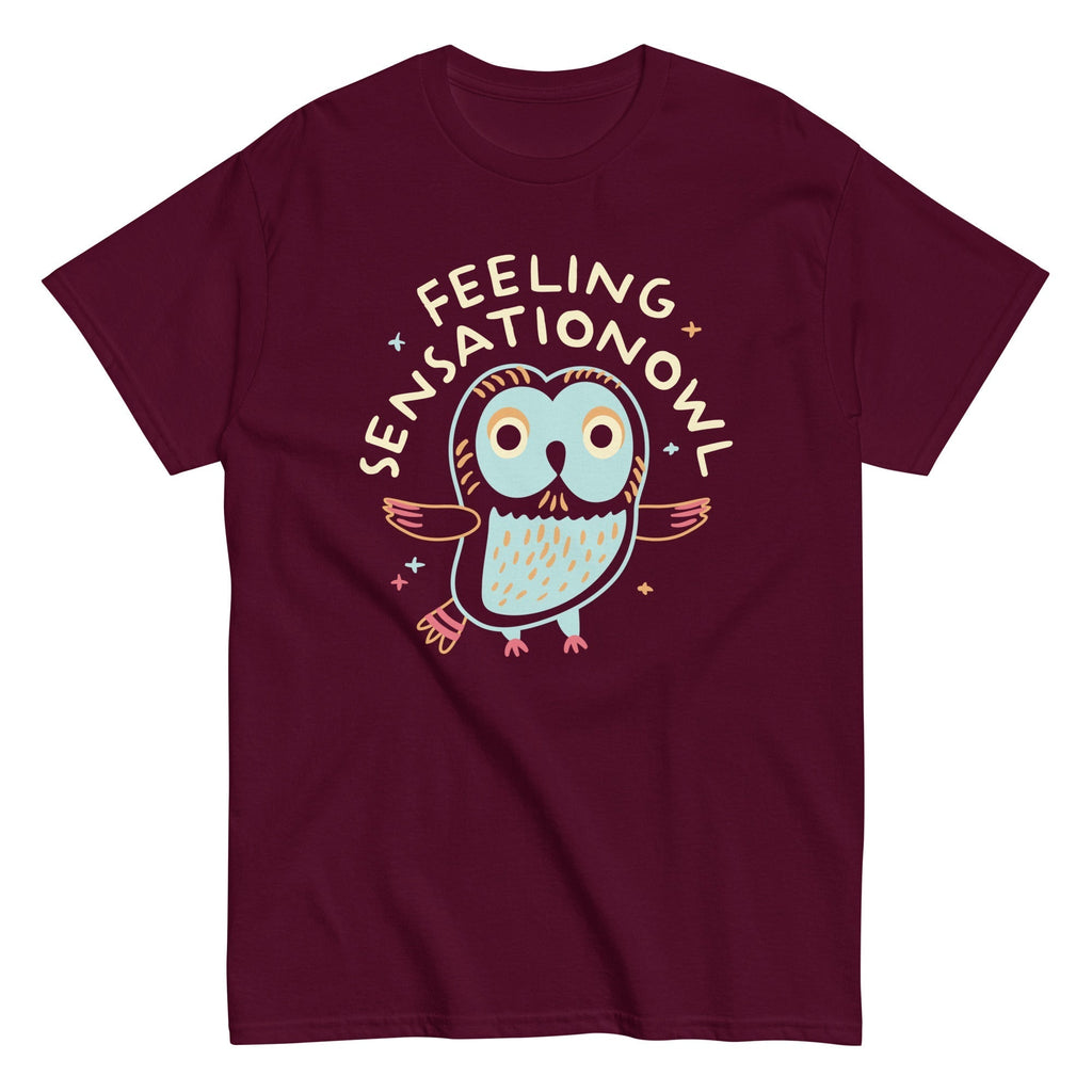 Feeling Sensationowl Men's Classic Tee Hoodie, Sweatshirt | CoreVibeTees.com (Image 2)