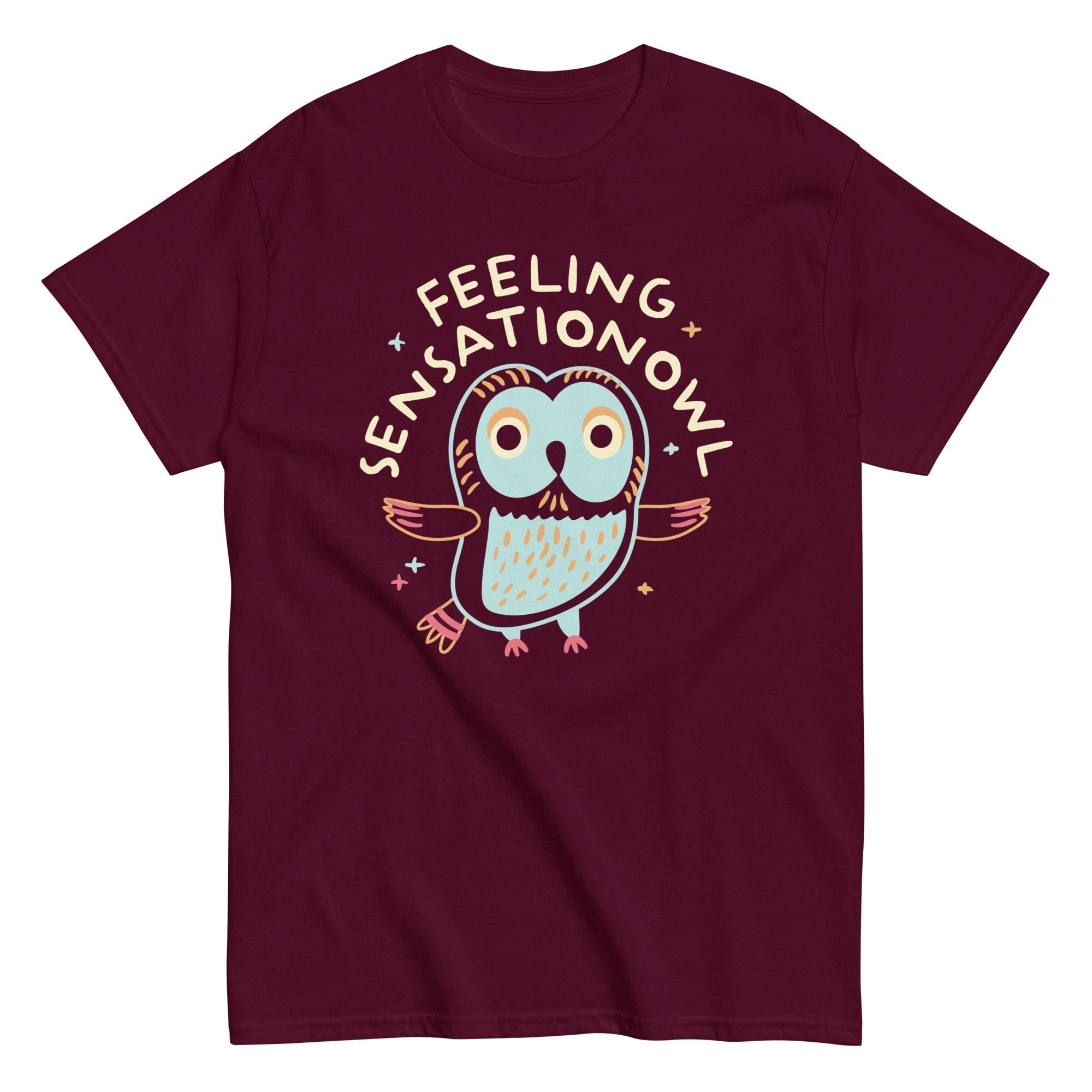 Feeling Sensationowl Men's Classic Tee Hoodie, Sweatshirt | CoreVibeTees.com (Image 2)
