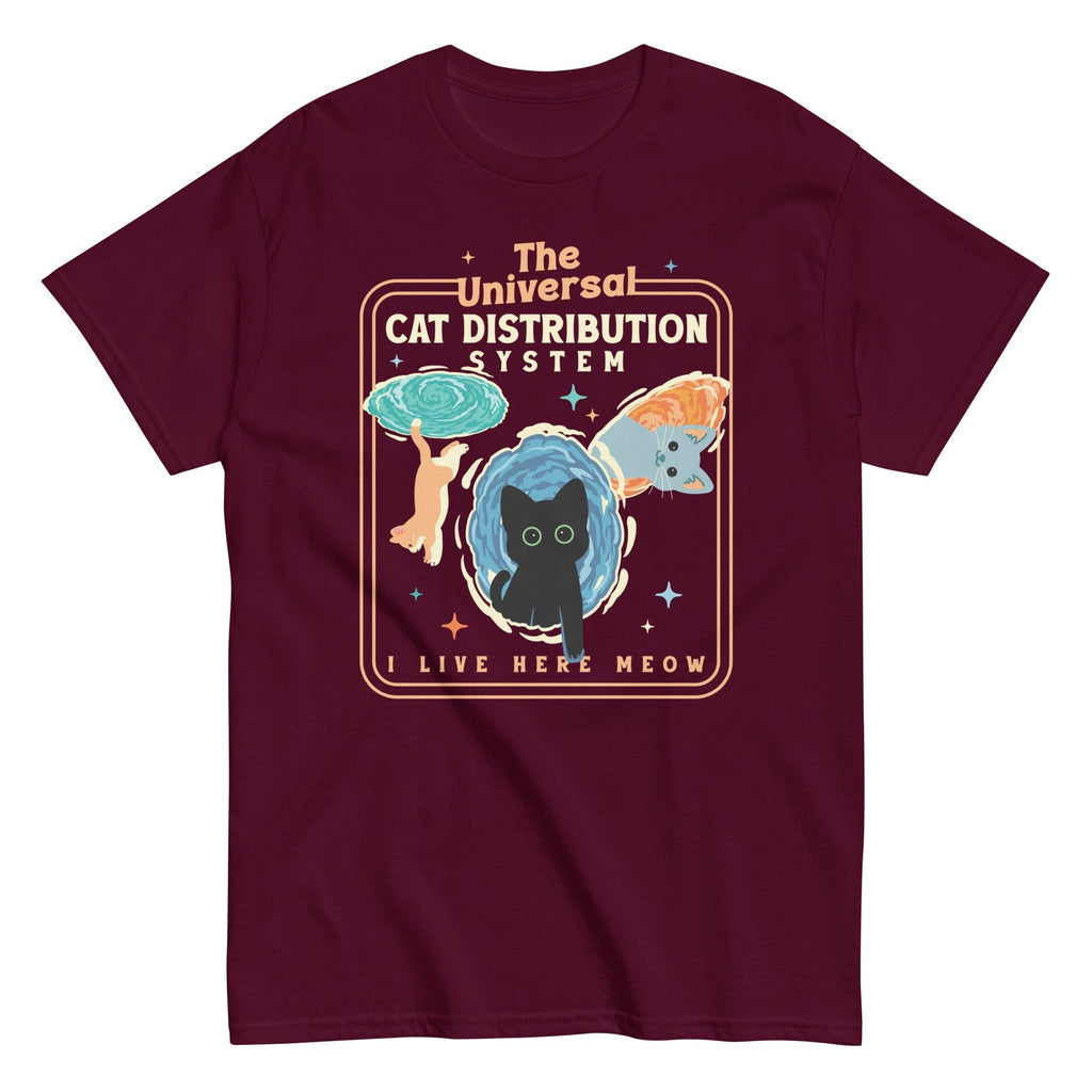 The Universal Cat Distribution System Men's Classic Tee Hoodie, Sweatshirt | CoreVibeTees.com (Image 3)