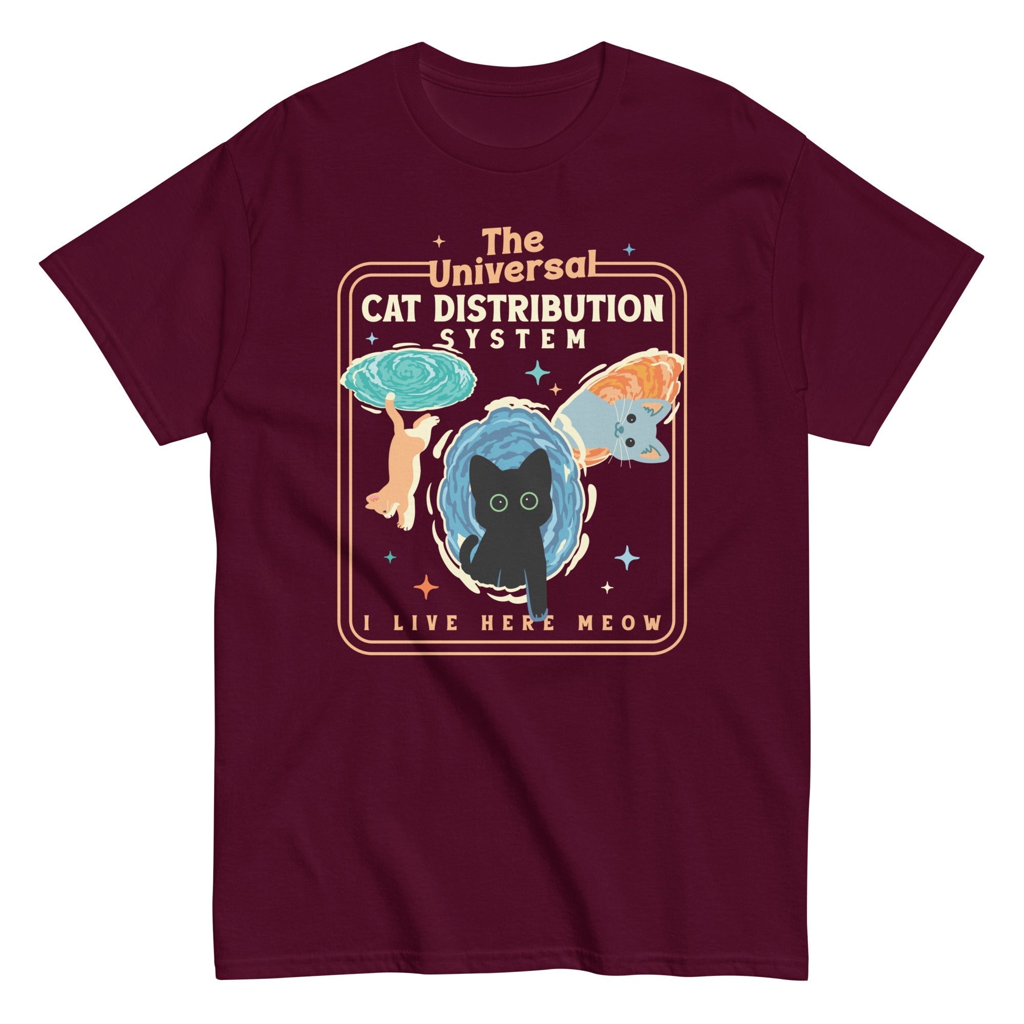 The Universal Cat Distribution System Men's Classic Tee Hoodie, Sweatshirt | CoreVibeTees.com (Image 3)