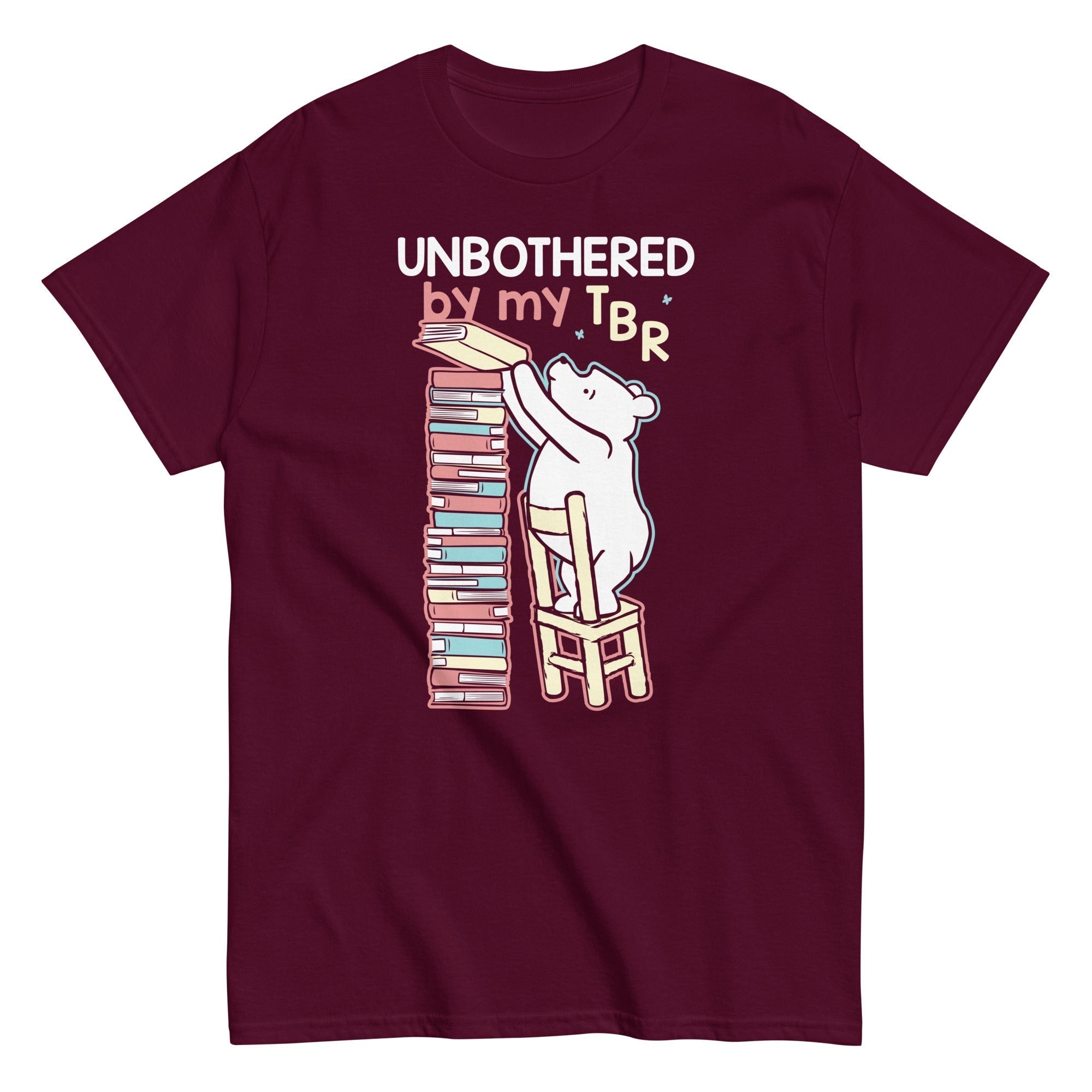 Unbothered By My TBR Men's Classic Tee Hoodie, Sweatshirt | CoreVibeTees.com (Image 2)