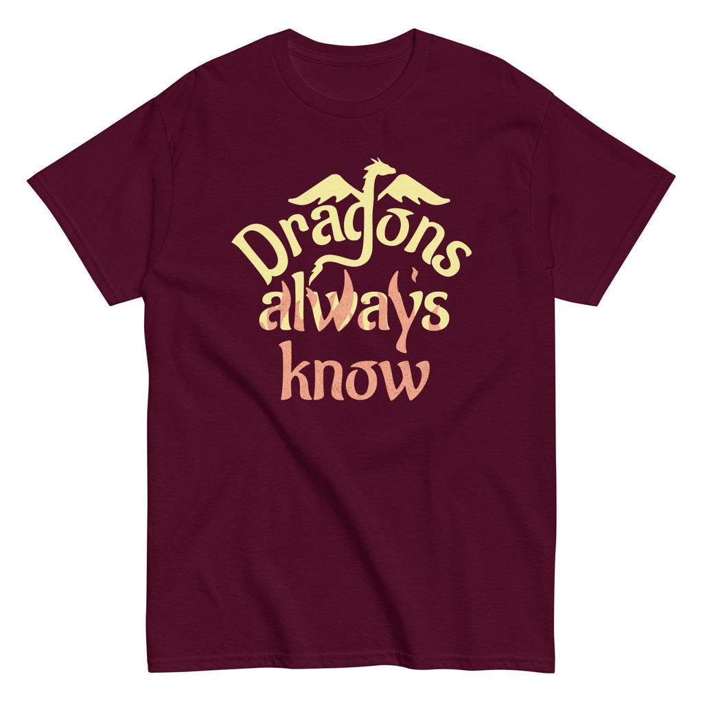 Dragons Always Know Men's Classic Tee Hoodie, Sweatshirt | CoreVibeTees.com (Image 2)