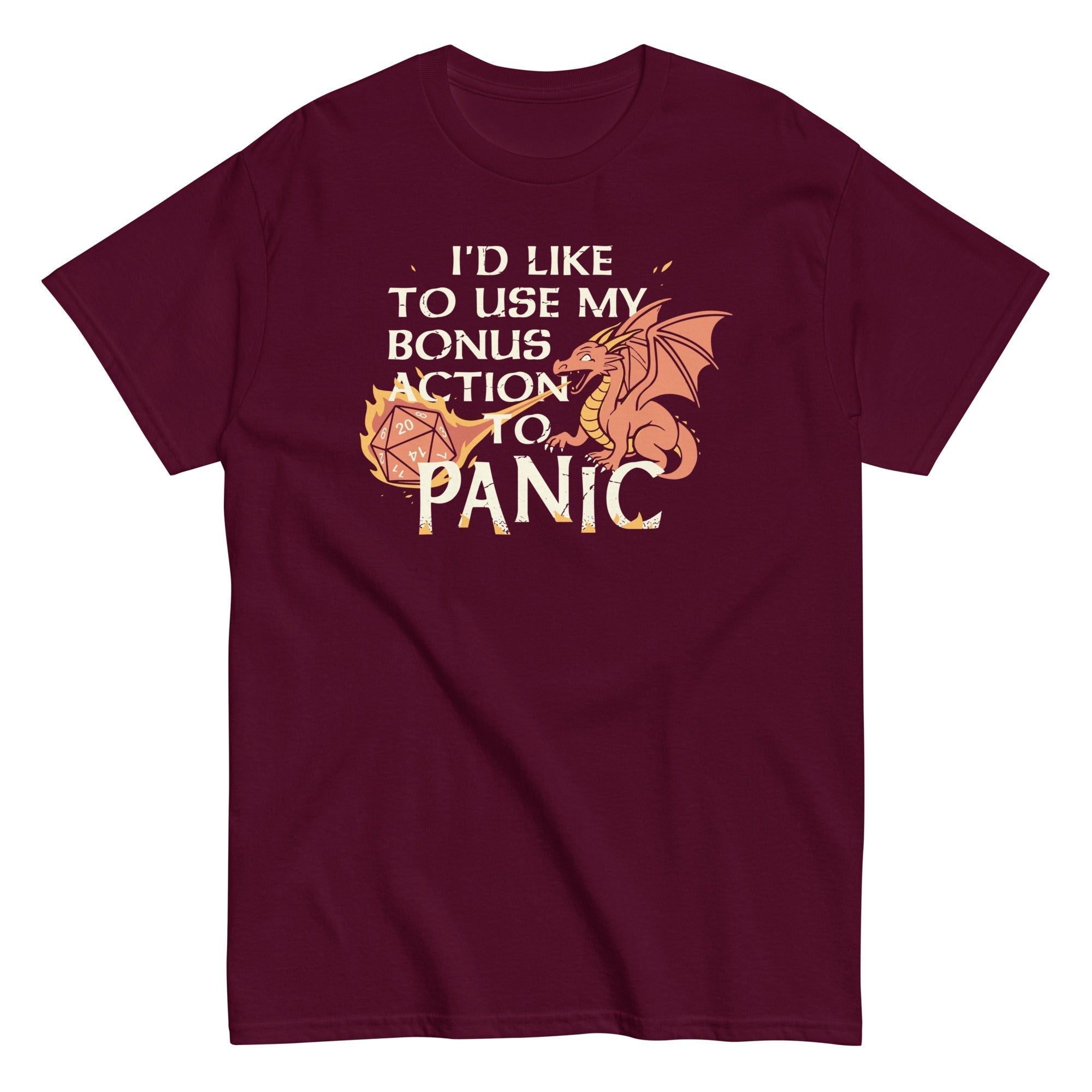 I'd Like To Use My Bonus Action To Panic Men's Classic Tee Hoodie, Sweatshirt | CoreVibeTees.com (Image 2)