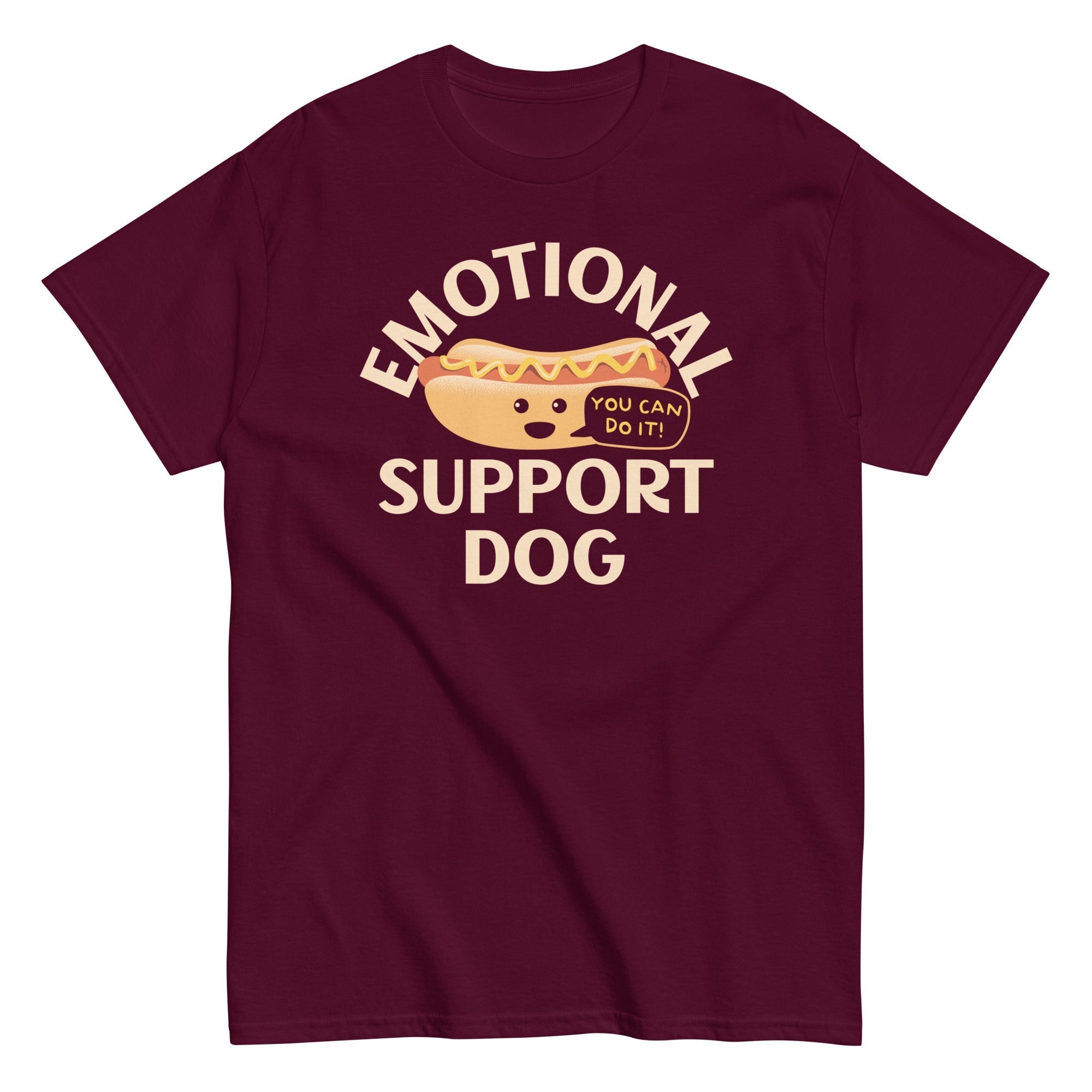 Emotional Support Dog Men's Classic Tee Hoodie, Sweatshirt | CoreVibeTees.com (Image 2)