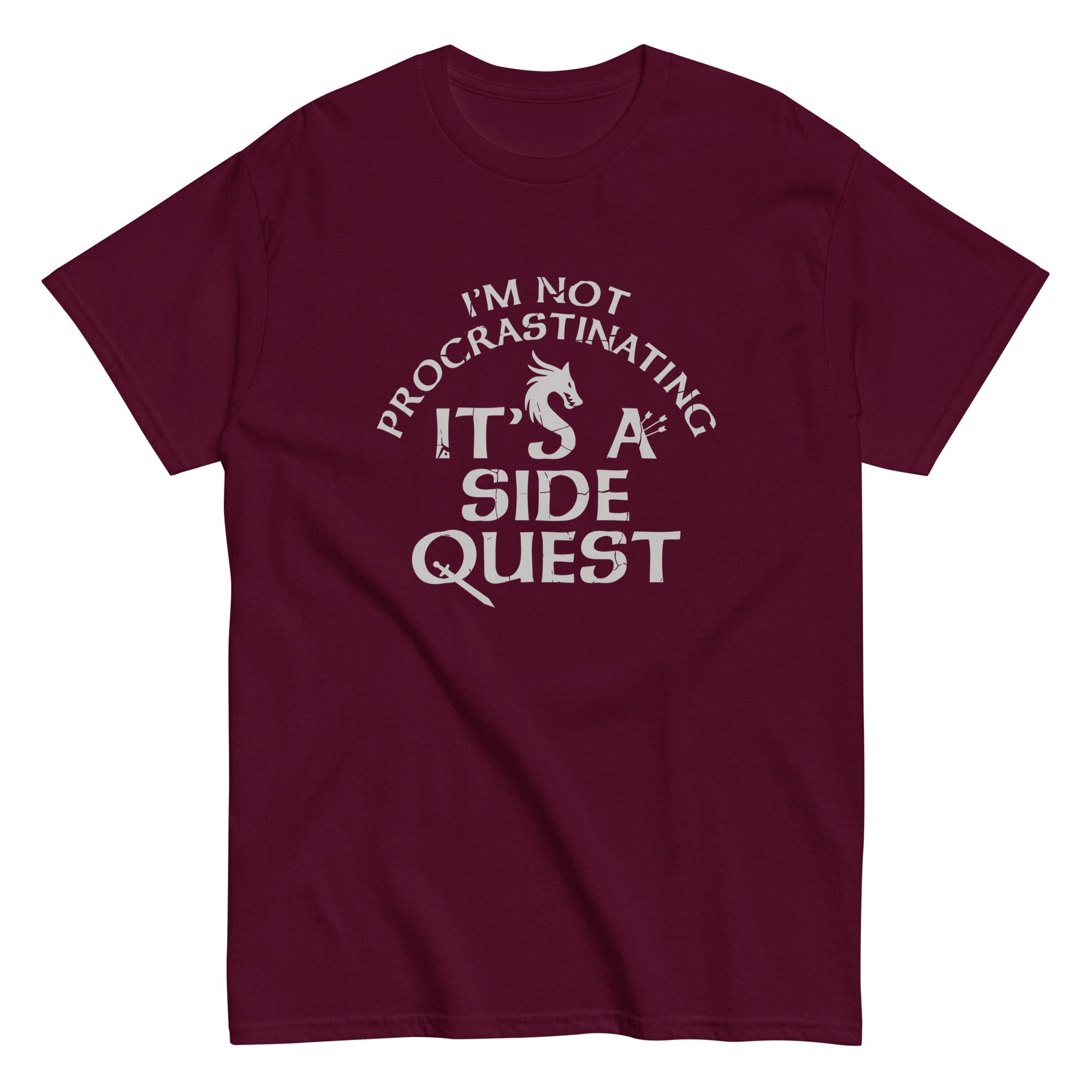 I'm Not Procrastinating, It's A Side Quest Men's Classic Tee Hoodie, Sweatshirt | CoreVibeTees.com (Image 5)