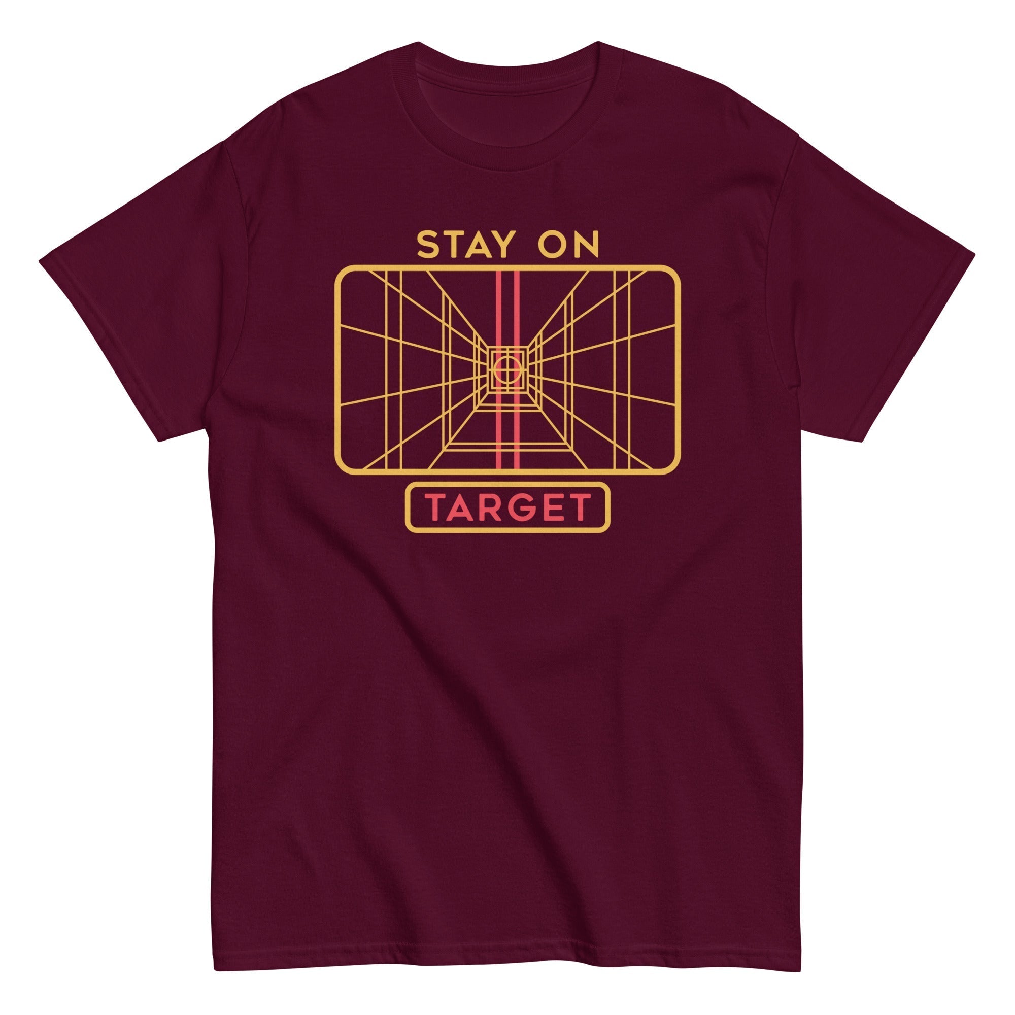 Stay On Target Men's Classic Tee Hoodie, Sweatshirt | CoreVibeTees.com (Image 4)