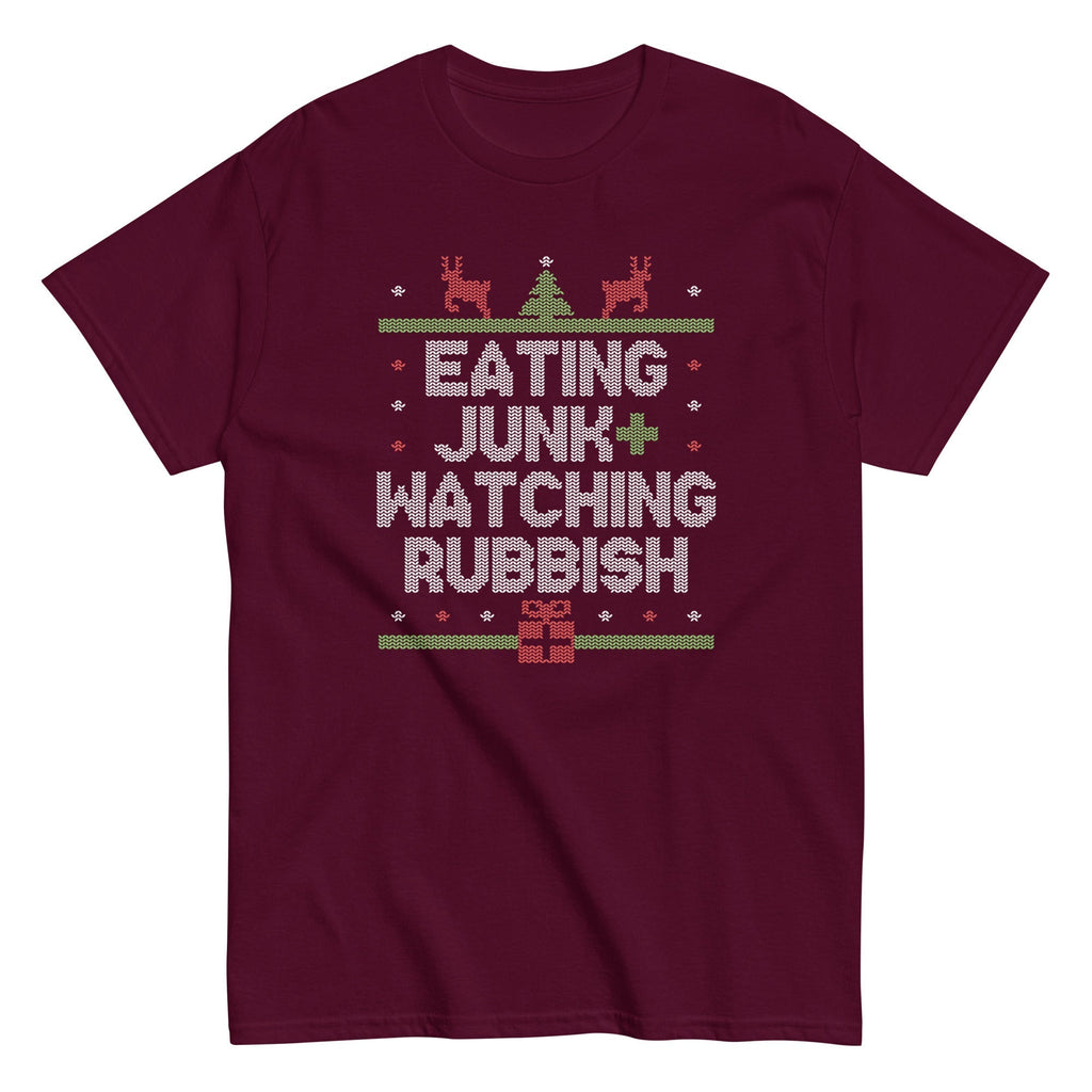 Eating Junk And Watching Rubbish Men's Classic Tee Hoodie, Sweatshirt | CoreVibeTees.com (Image 4)