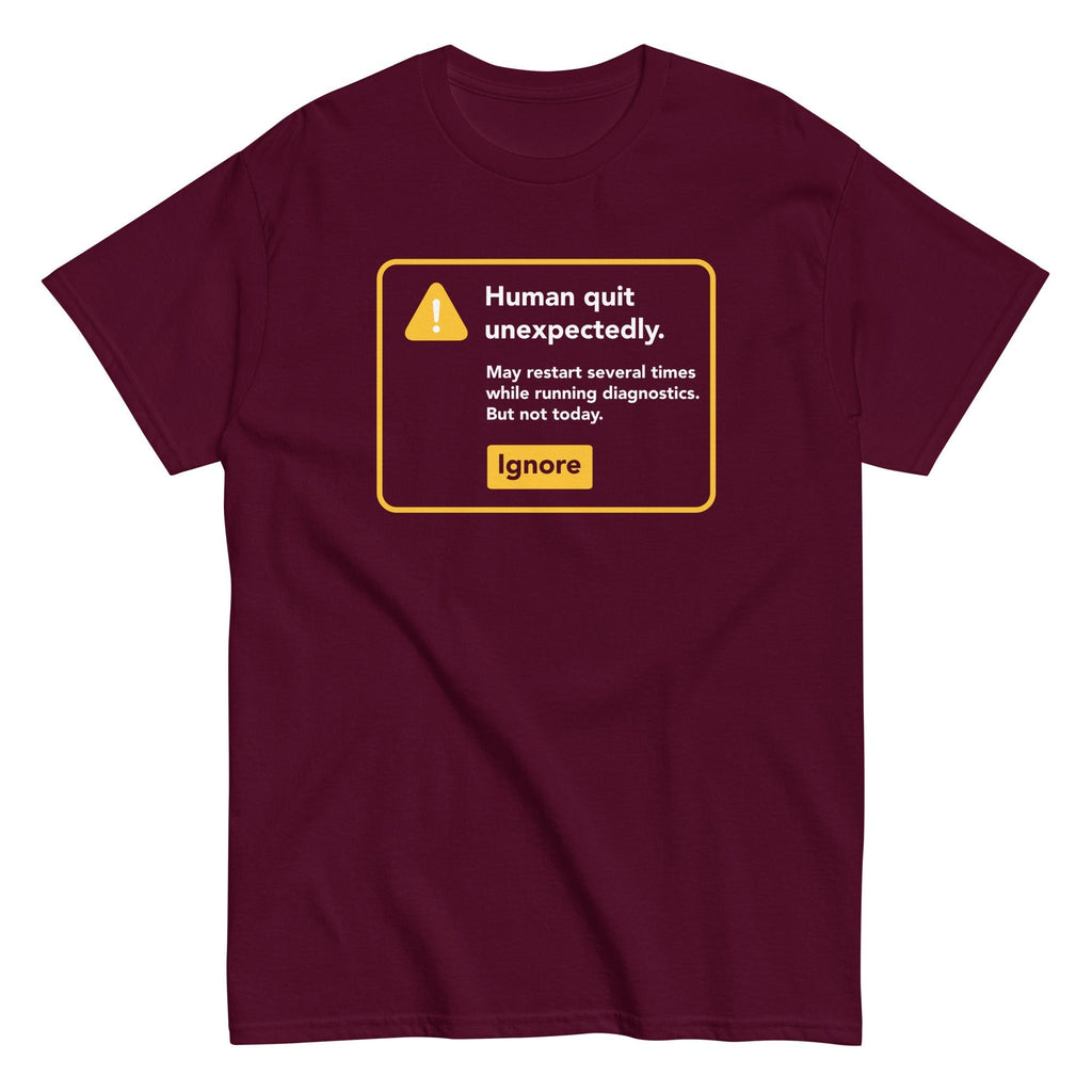 Human Quit Unexpectedly Men's Classic Tee Hoodie, Sweatshirt | CoreVibeTees.com (Image 4)