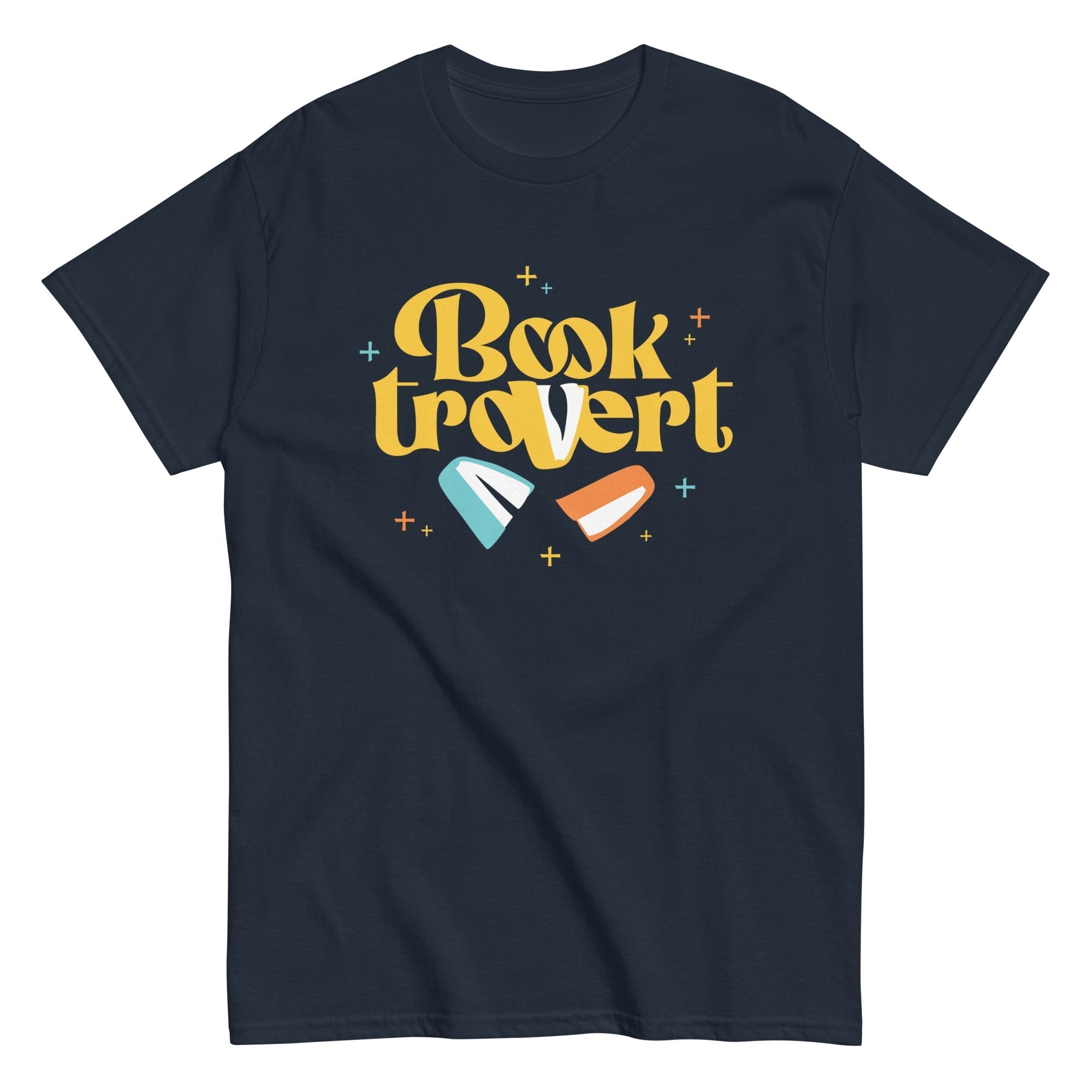 Booktrovert Men's Classic Tee Hoodie, Sweatshirt | CoreVibeTees.com (Image 3)