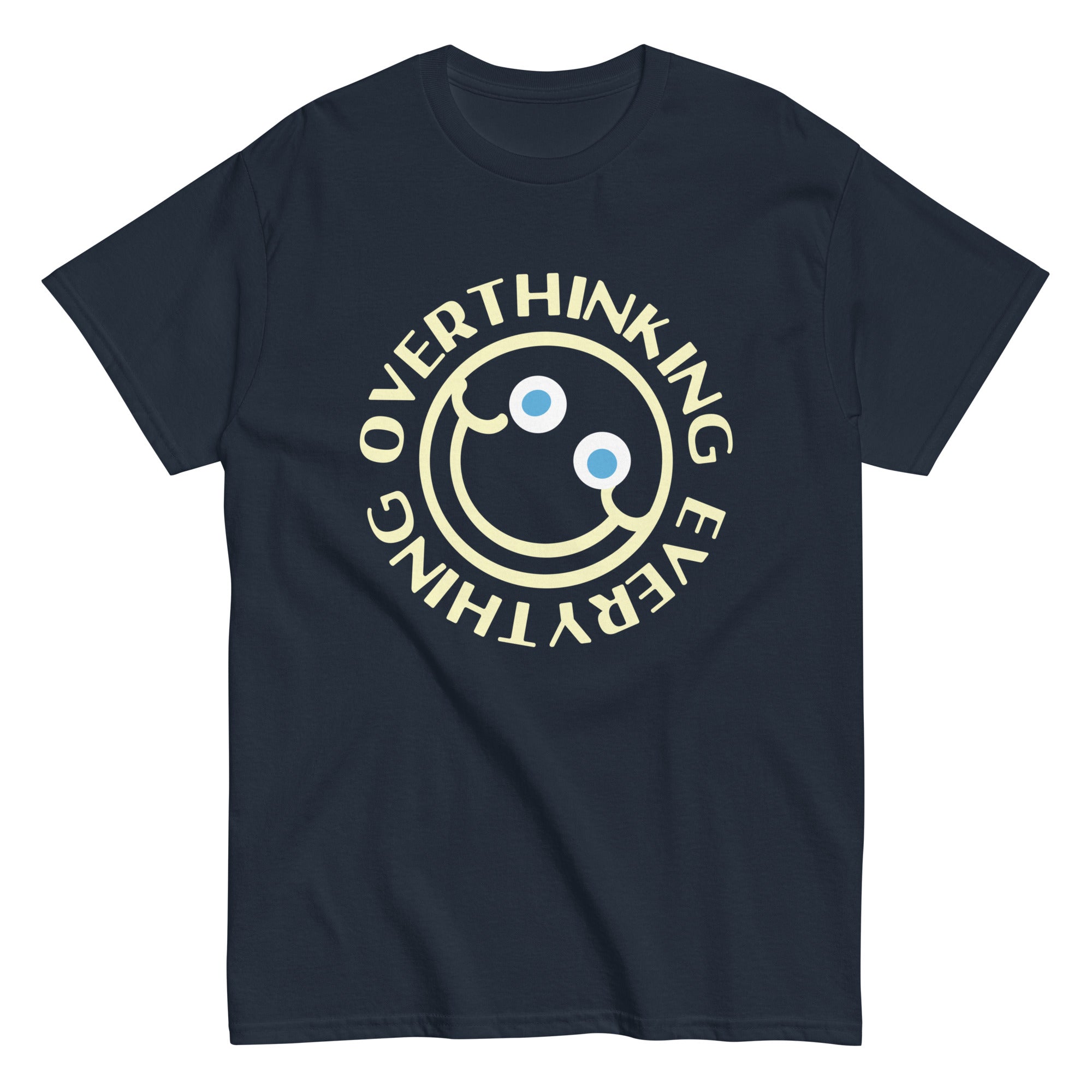 Overthinking Everything Men's Classic Tee Hoodie, Sweatshirt | CoreVibeTees.com (Image 3)