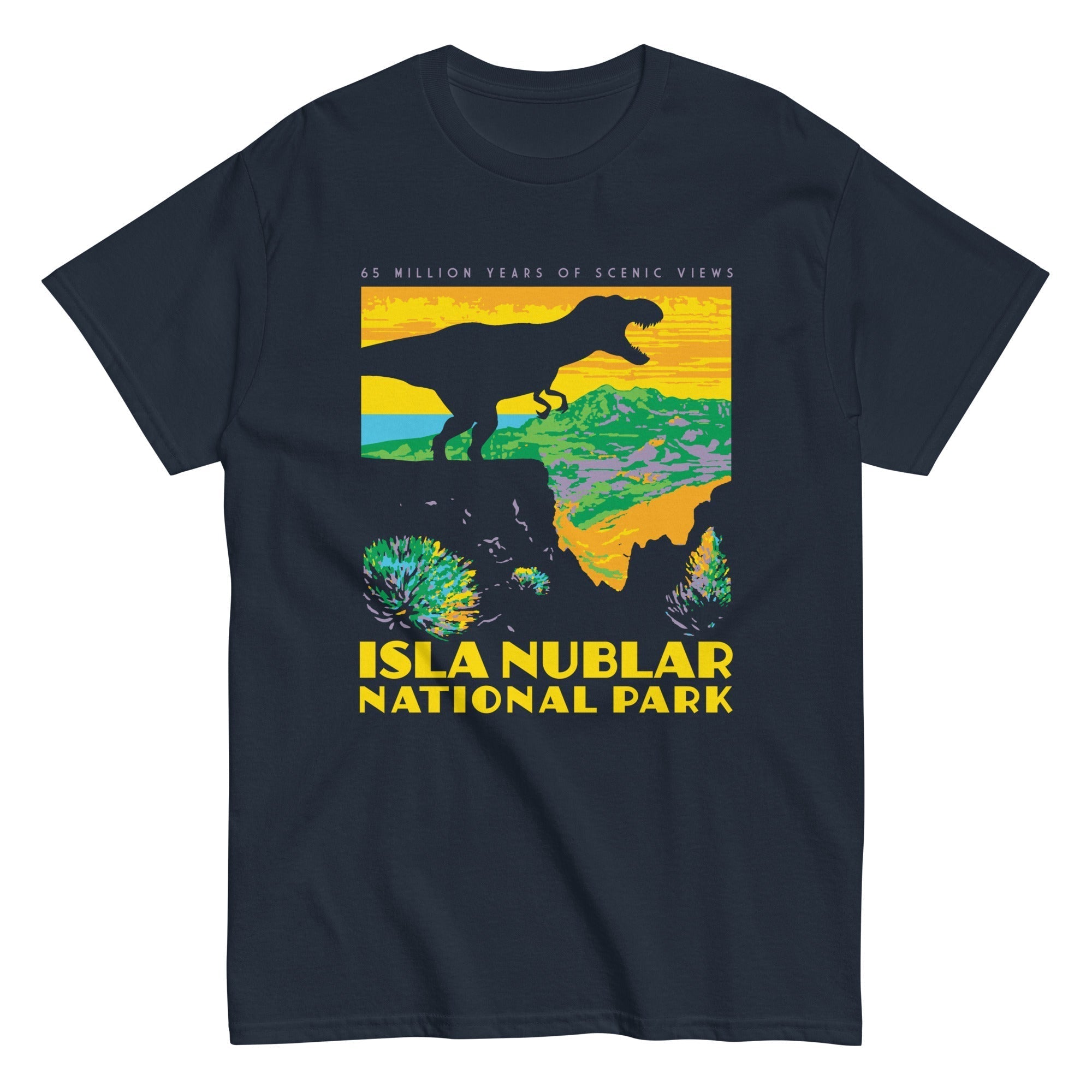 Isla Nublar National Park Men's Classic Tee Hoodie, Sweatshirt | CoreVibeTees.com (Image 3)