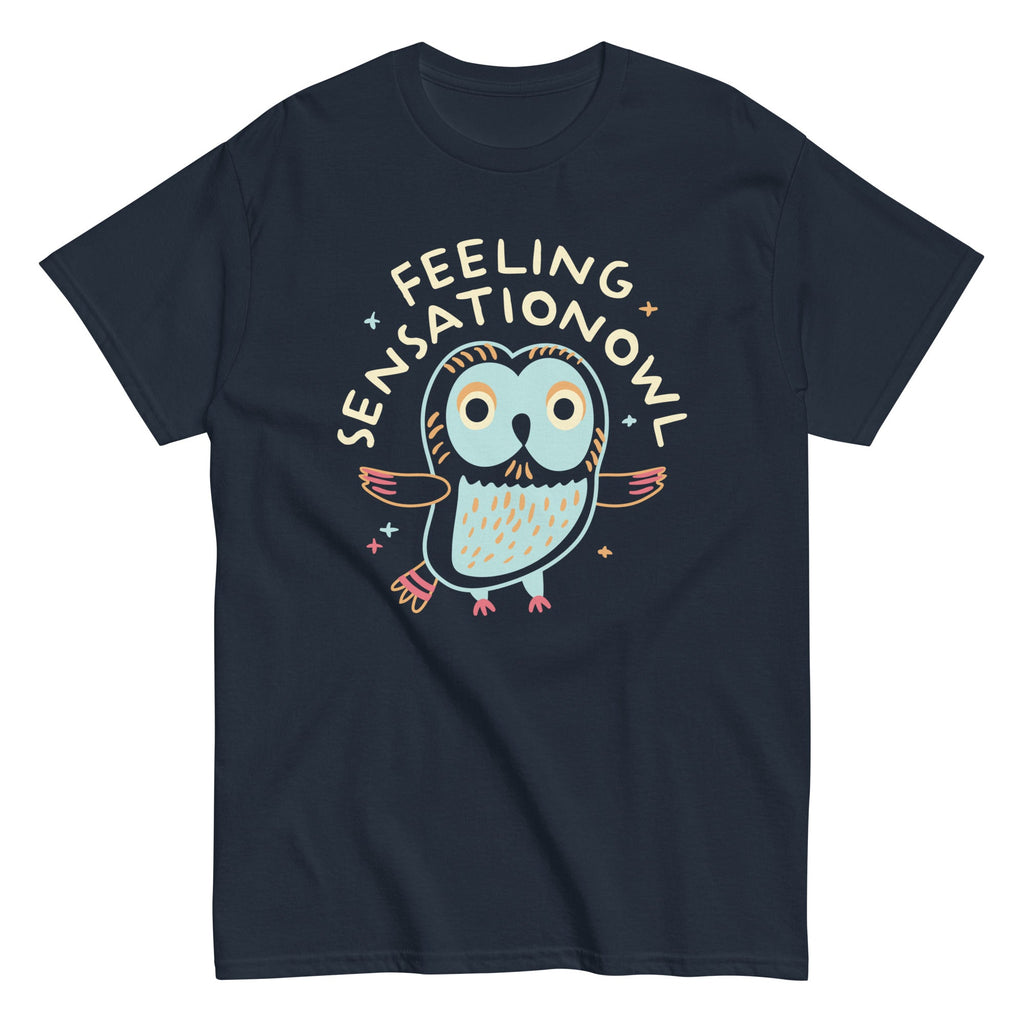 Feeling Sensationowl Men's Classic Tee Hoodie, Sweatshirt | CoreVibeTees.com (Image 4)