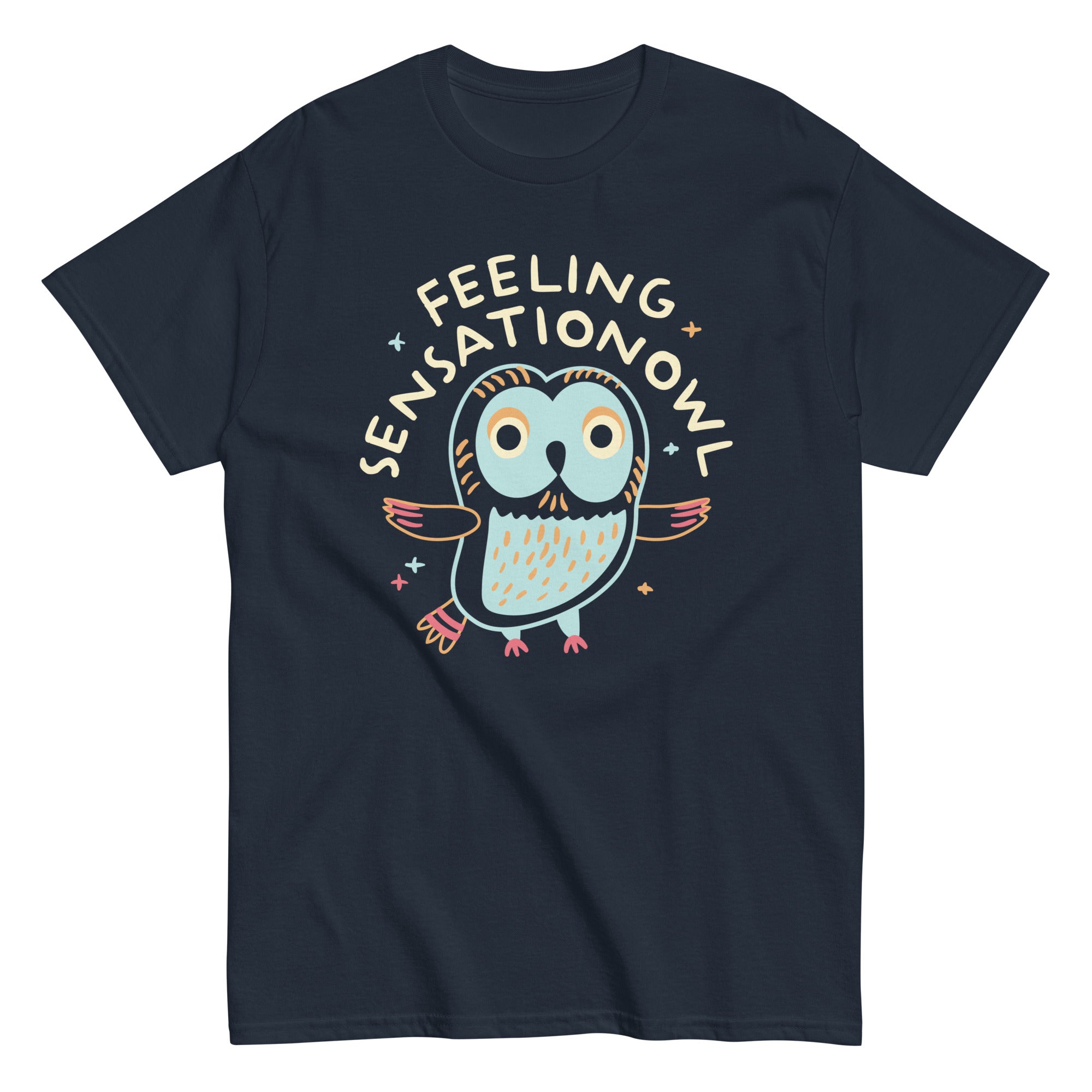 Feeling Sensationowl Men's Classic Tee Hoodie, Sweatshirt | CoreVibeTees.com (Image 4)